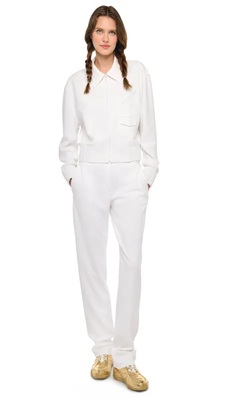 MENS ZIP FRONT CLASSIC CROPPED JACKET made by Norma Kamali