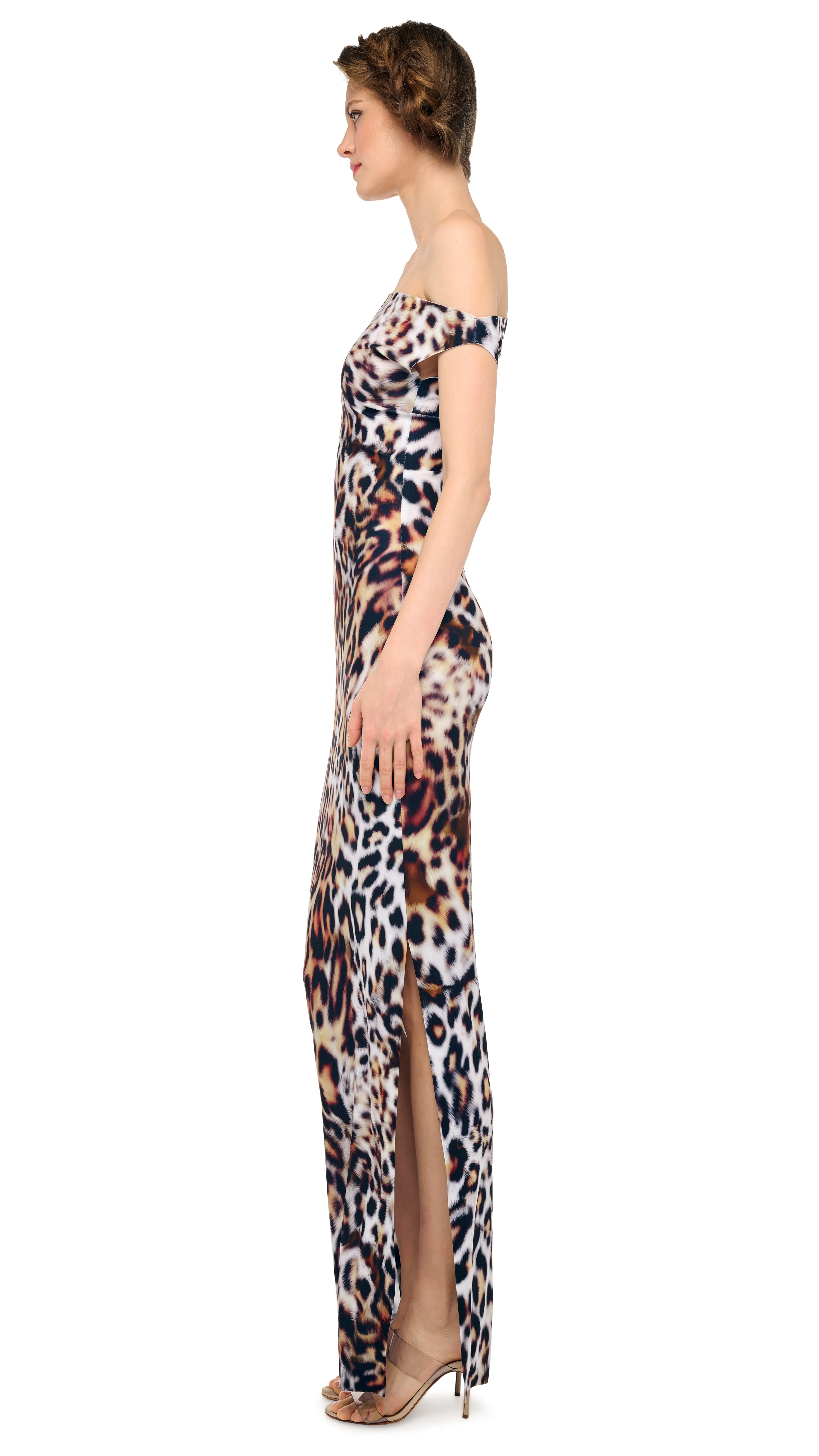 DROP SHOULDER FITTED GOWN sold by Norma Kamali product image thumbnail 2