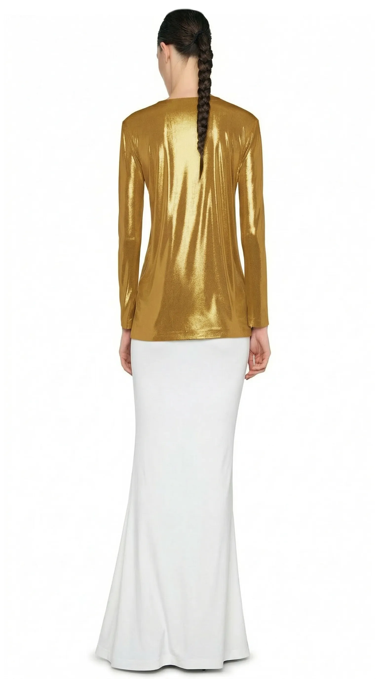 CLASSIC LONG SLEEVE T sold by Norma Kamali product image thumbnail 3