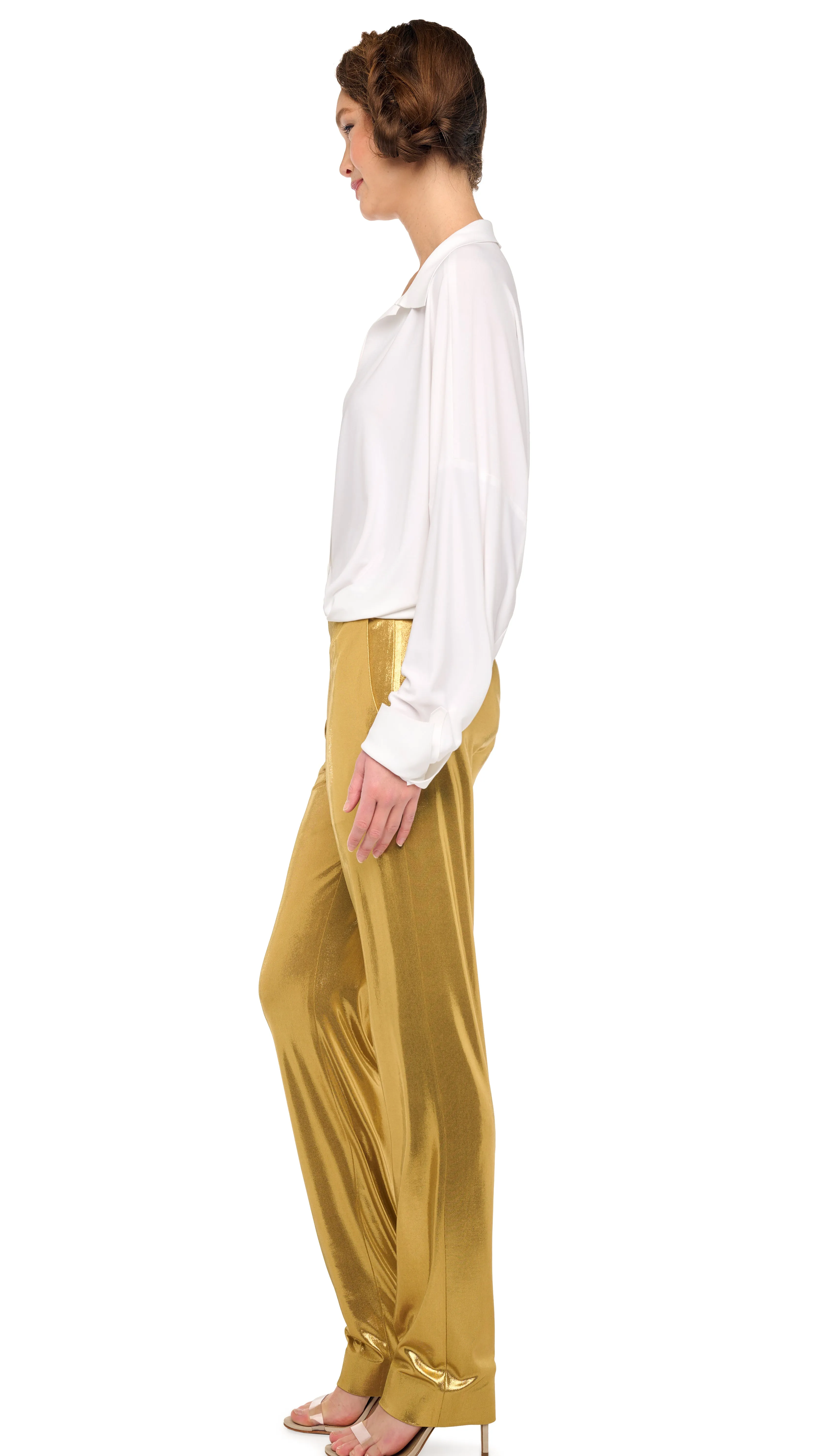 FLAT FRONT MENS PANT sold by Norma Kamali product image thumbnail 2
