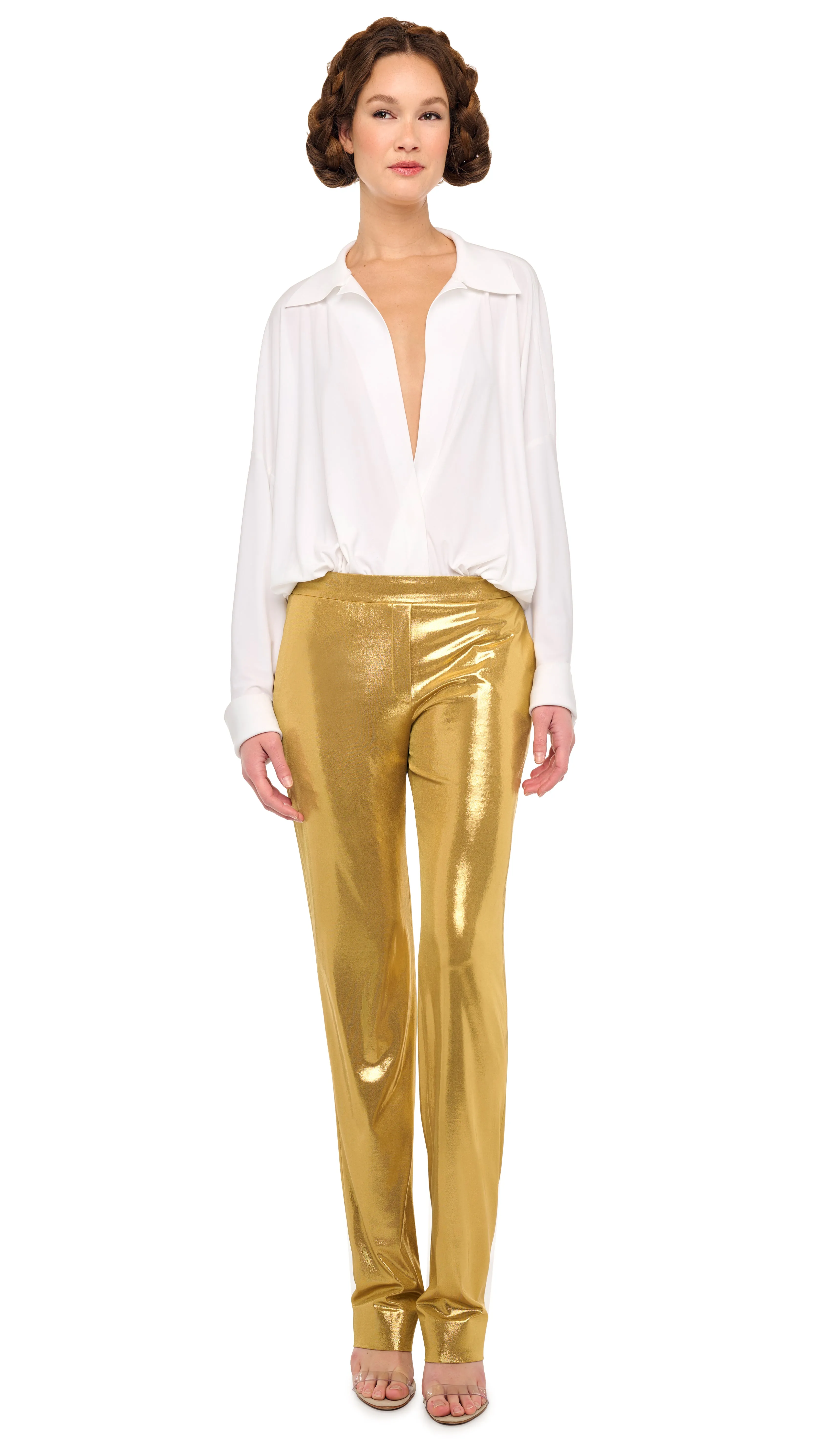 FLAT FRONT MENS PANT sold by Norma Kamali product image thumbnail 4