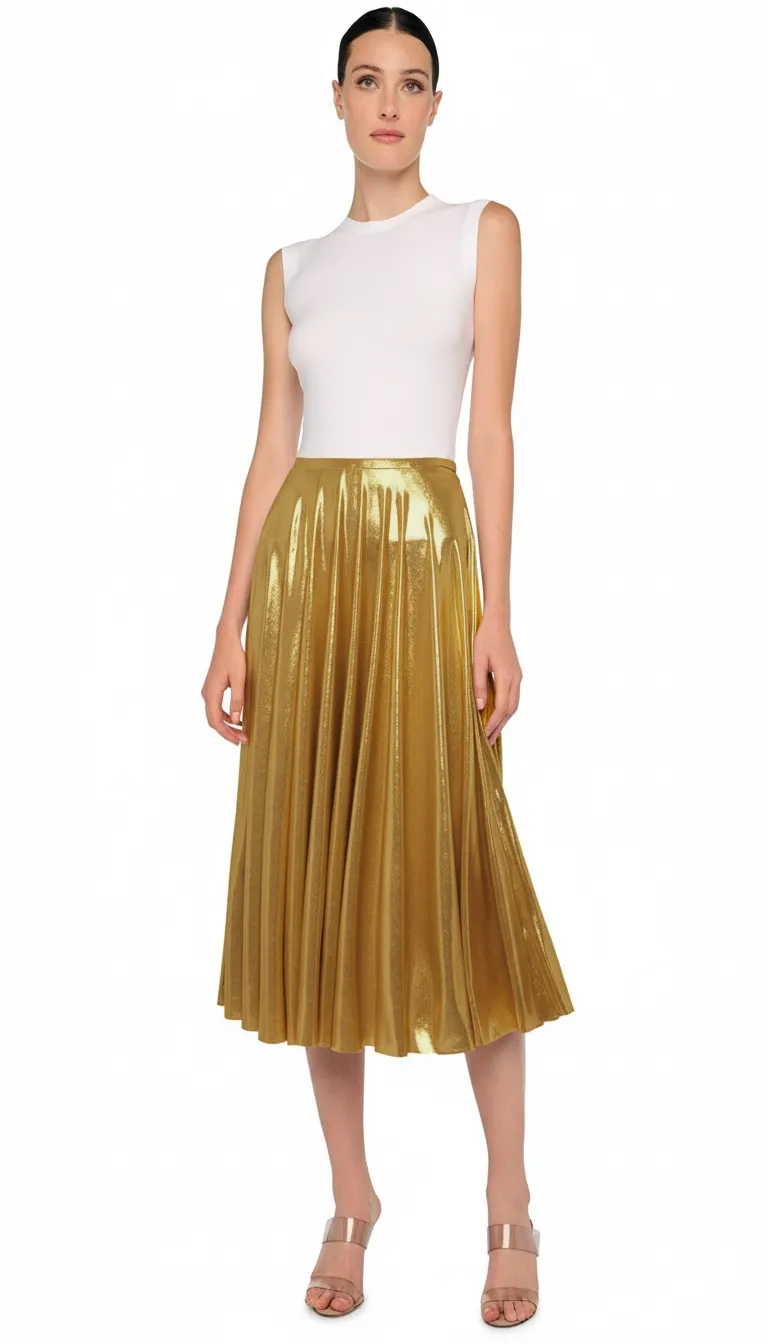 FLARED SKIRT TO MIDCALF sold by Norma Kamali