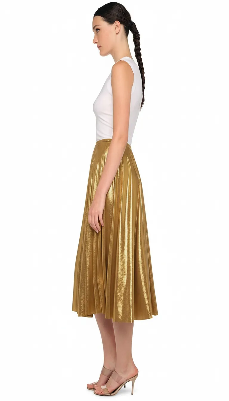 FLARED SKIRT TO MIDCALF sold by Norma Kamali product image thumbnail 2