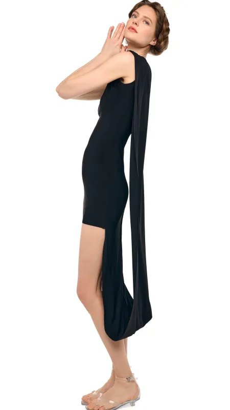 SLEEVELESS XL COCOON MINI DRESS made by Norma Kamali
