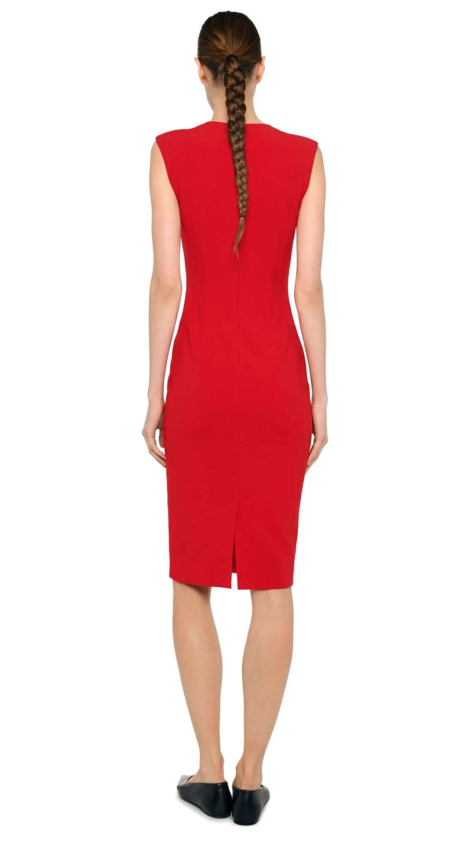 SLEEVELESS DRESS TO KNEE sold by Norma Kamali product image thumbnail 3
