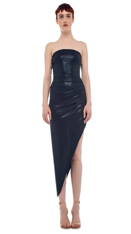 STRAPLESS SIDE DRAPE GOWN sold by Norma Kamali