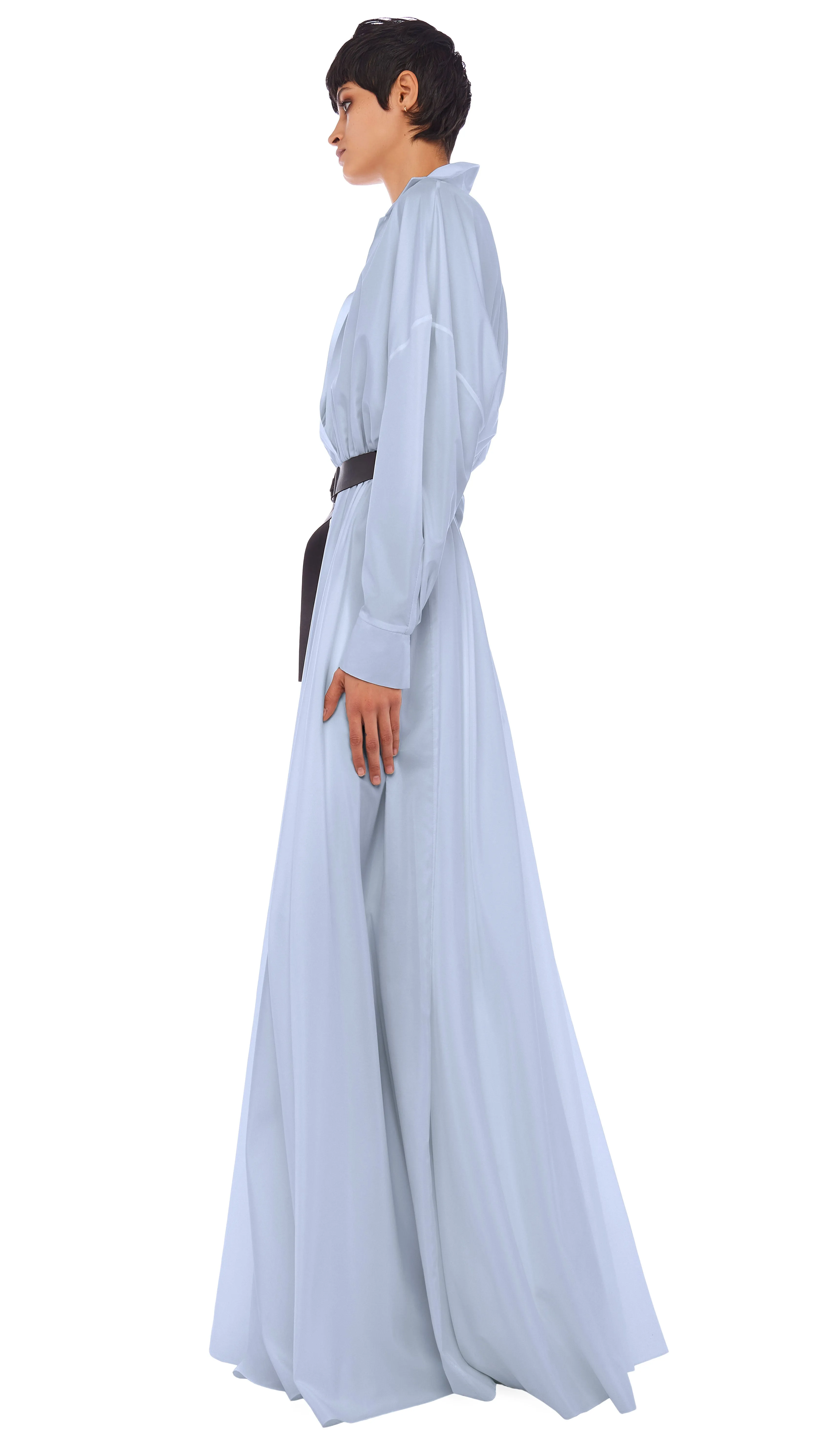SUPER OS BF NK SHIRT FLARED GOWN sold by Norma Kamali product image thumbnail 2