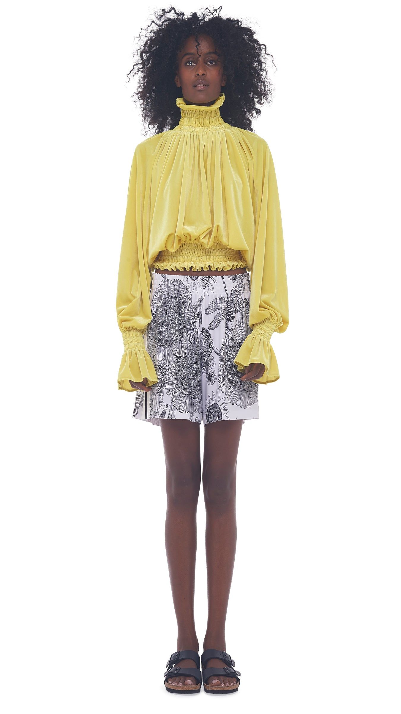 TURTLE PEASANT TOP sold by Norma Kamali