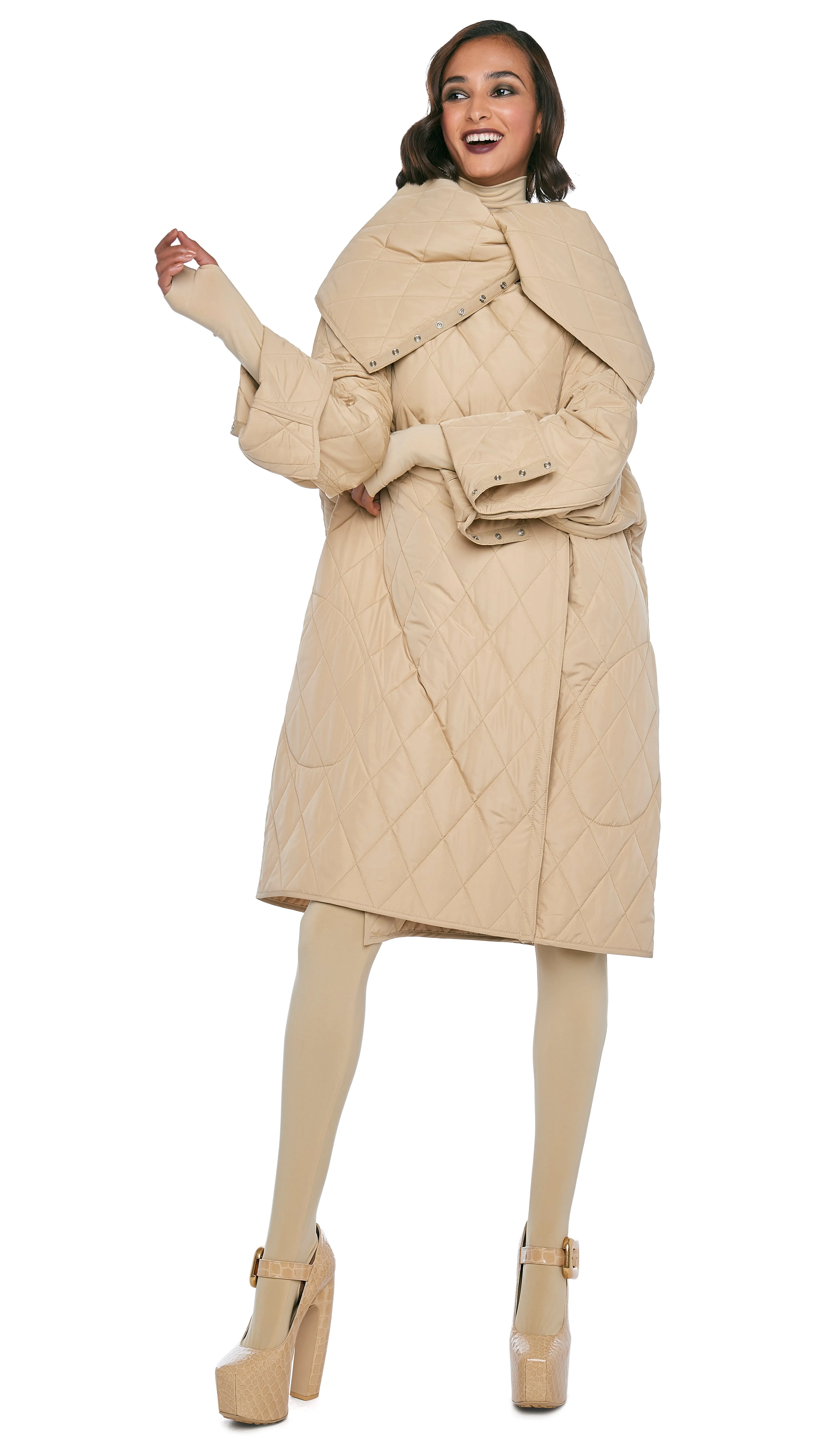 OVERSIZED SIDE SNAP JACKET sold by Norma Kamali product image thumbnail 5