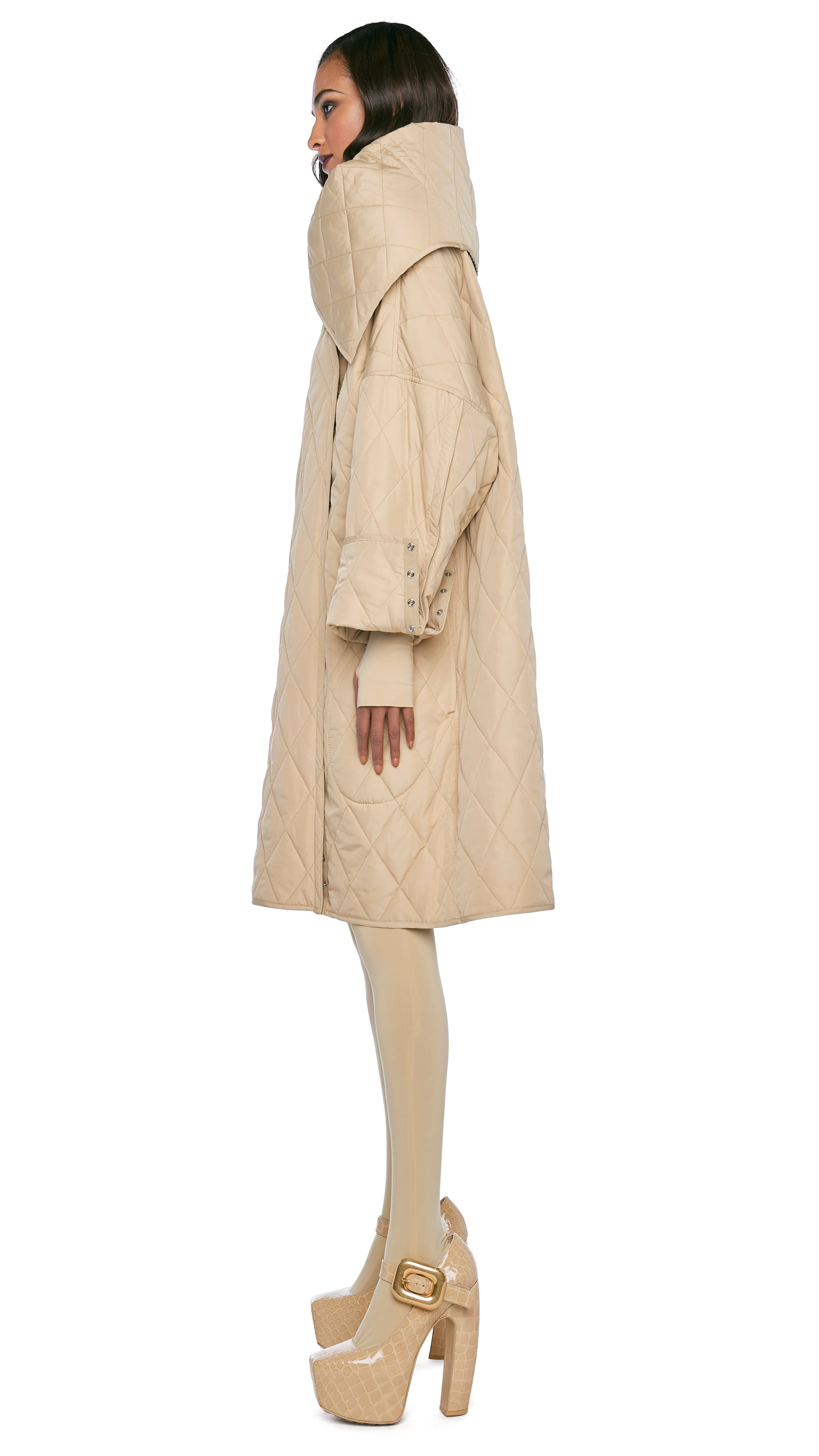OVERSIZED SIDE SNAP JACKET sold by Norma Kamali product image thumbnail 2
