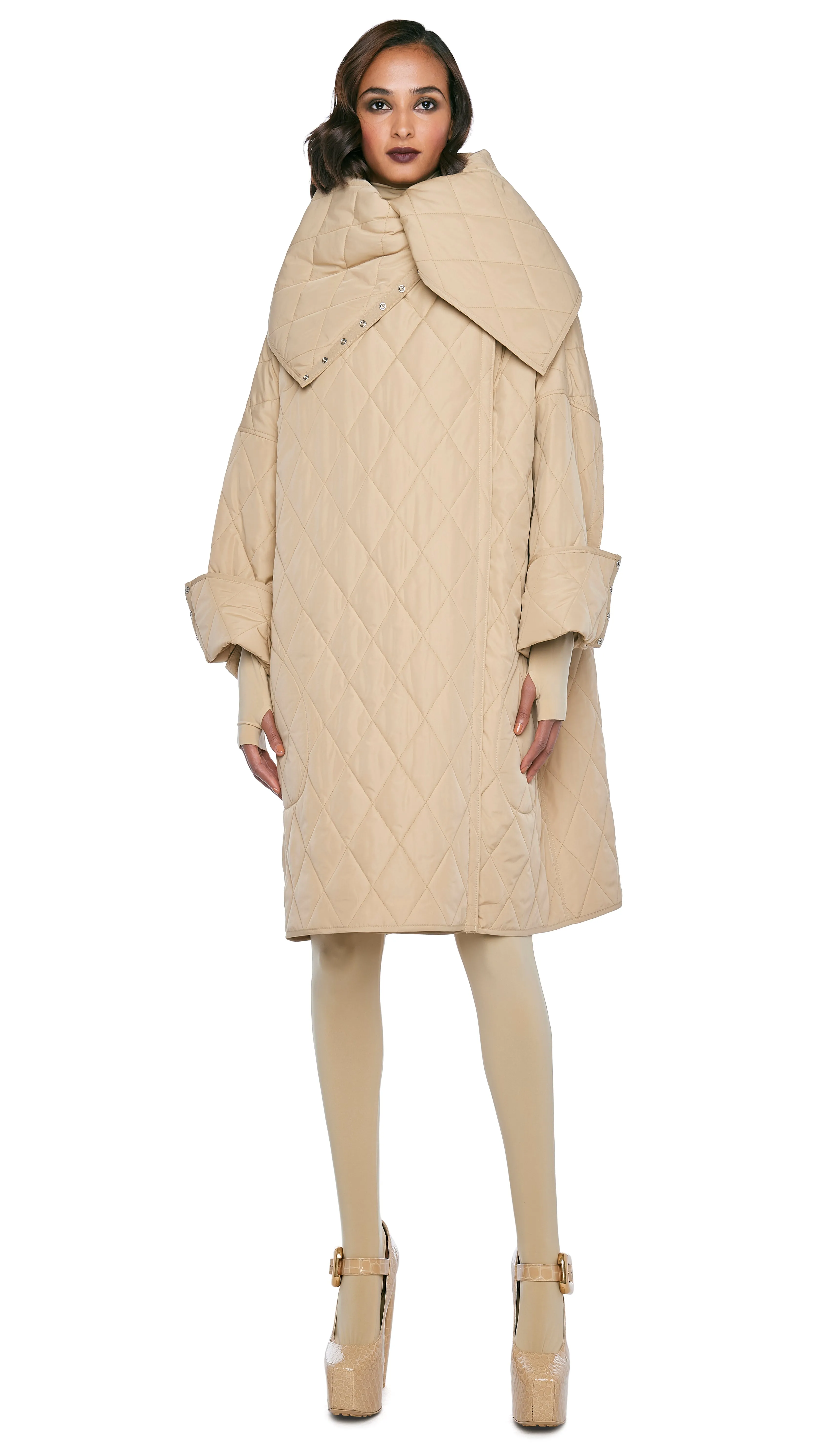 OVERSIZED SIDE SNAP JACKET sold by Norma Kamali