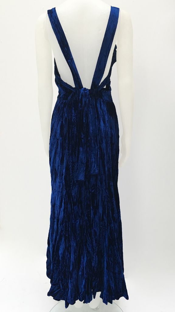 RUFFLED TRIM SLIP DRESS sold by Norma Kamali product image thumbnail 3
