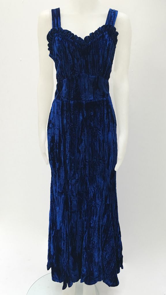 RUFFLED TRIM SLIP DRESS sold by Norma Kamali