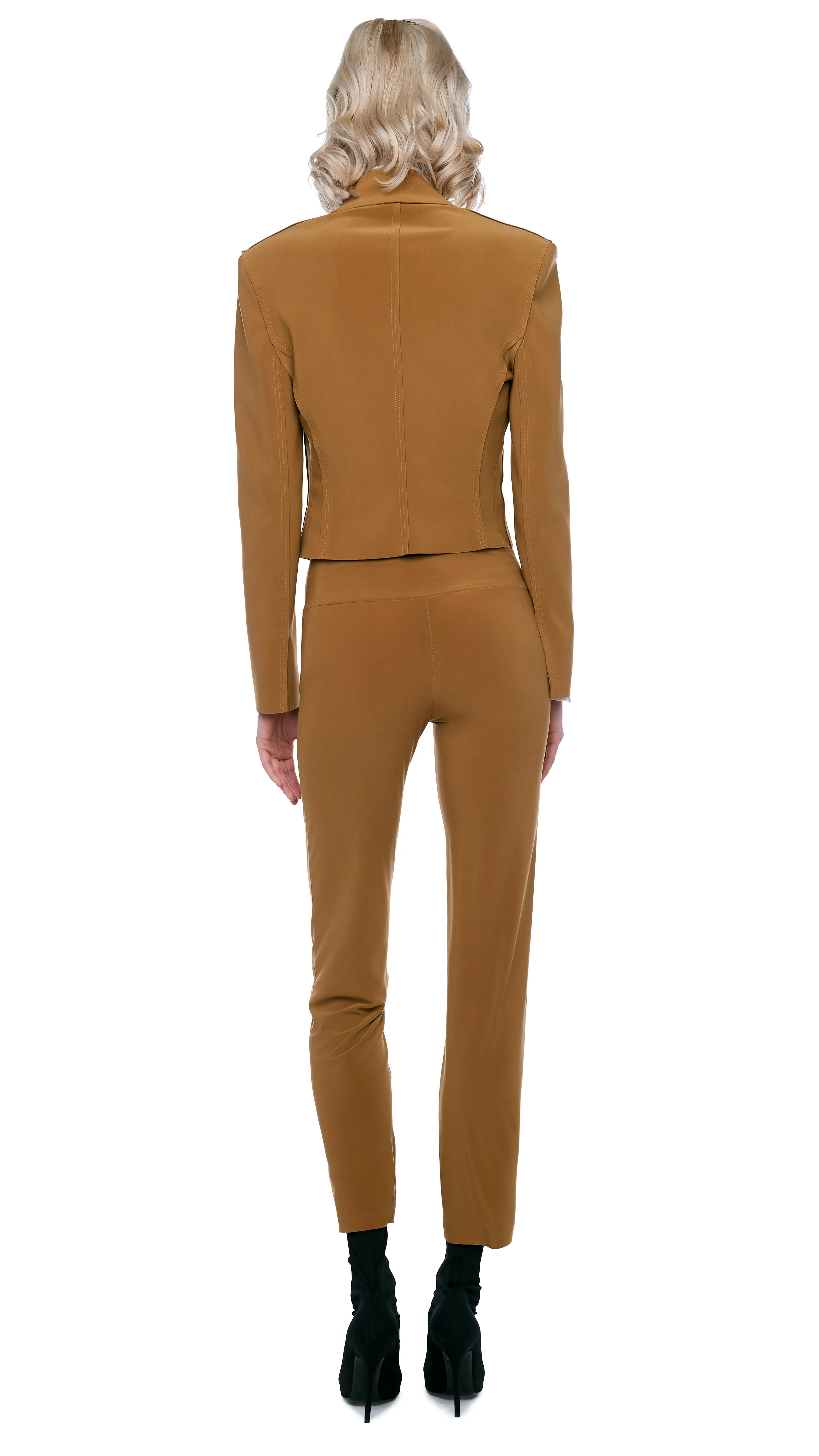 CROPPED SINGLE BREASTED JACKET sold by Norma Kamali product image thumbnail 3