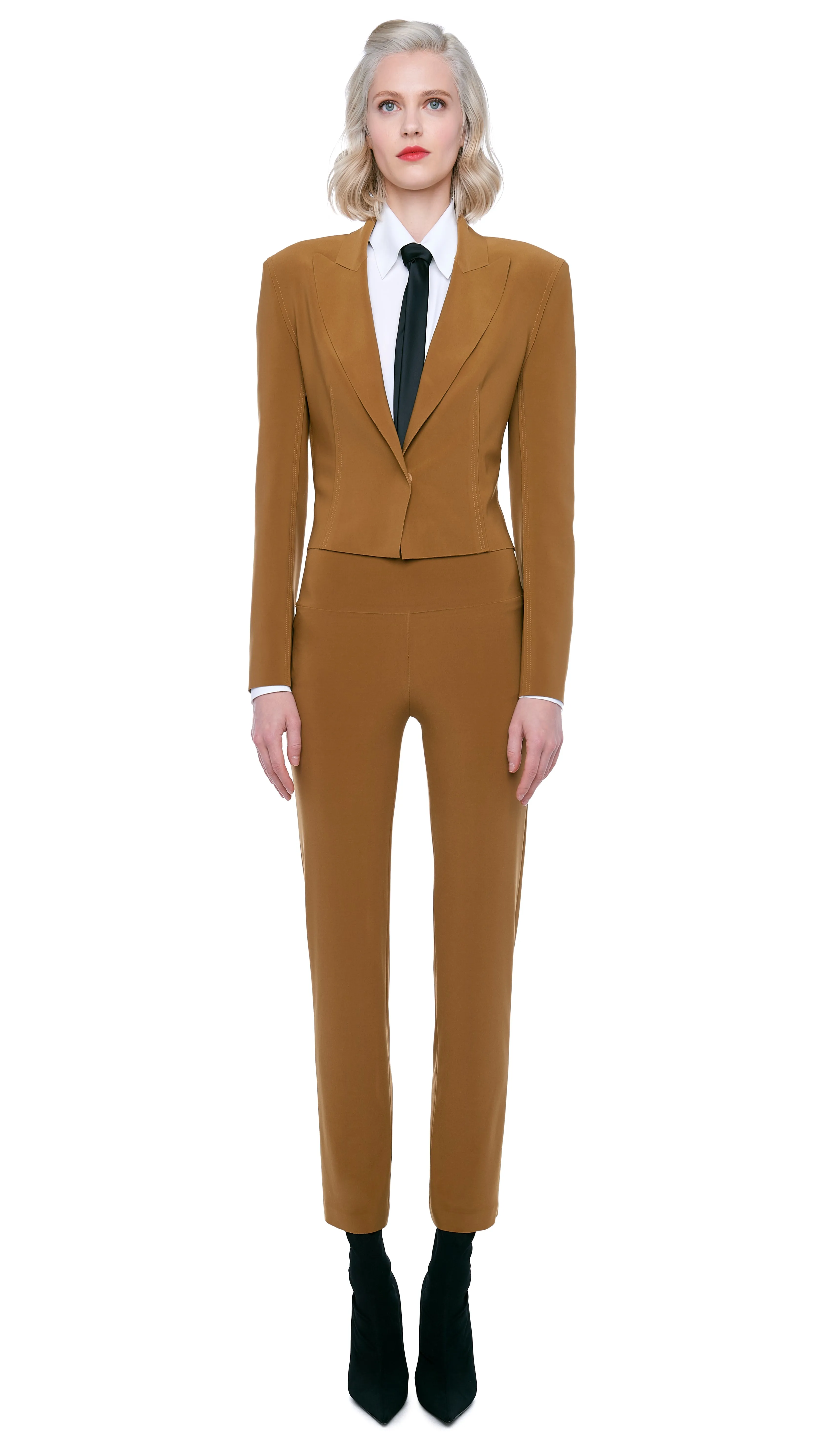 CROPPED SINGLE BREASTED JACKET sold by Norma Kamali