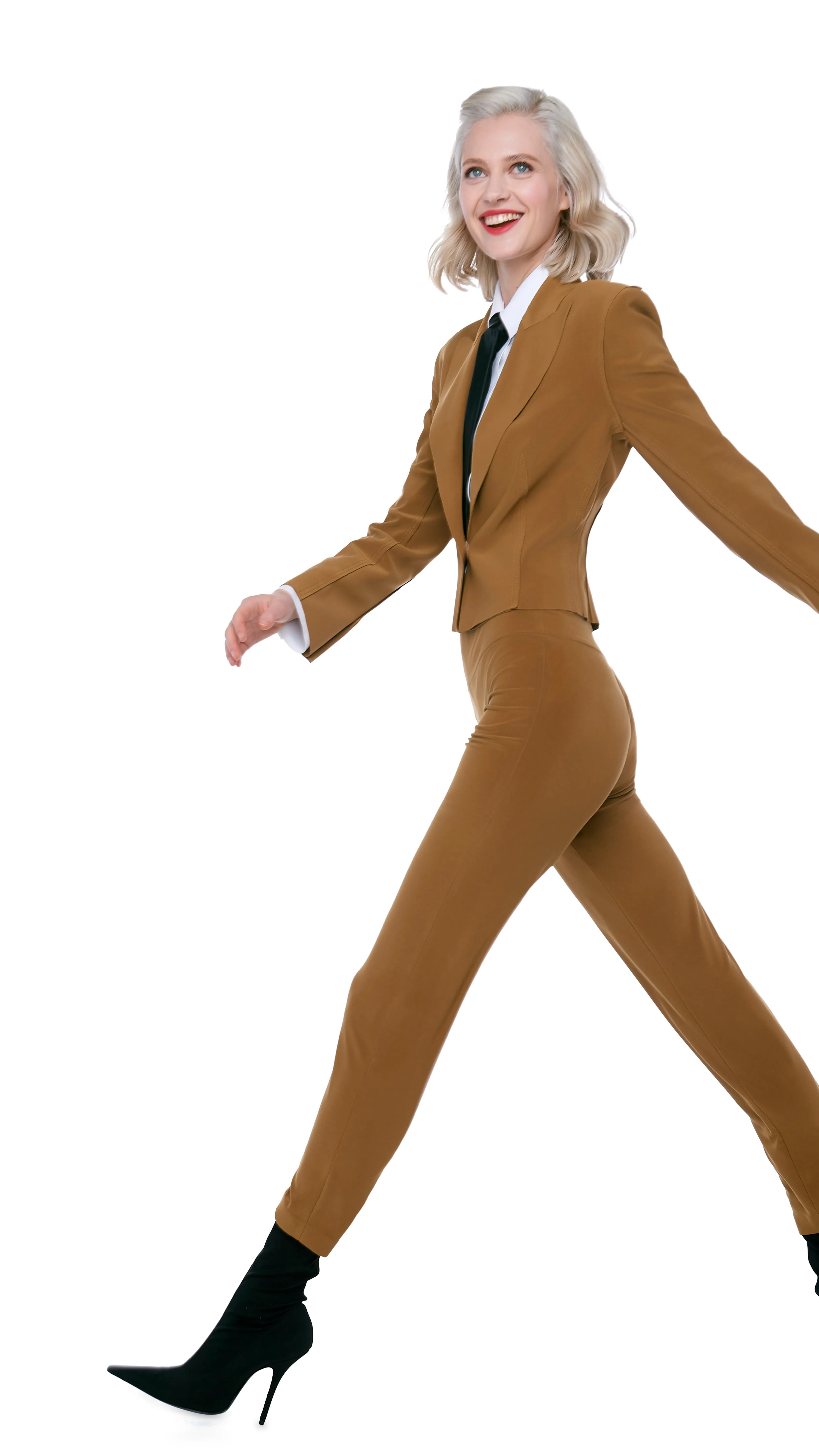 CROPPED SINGLE BREASTED JACKET sold by Norma Kamali product image thumbnail 5