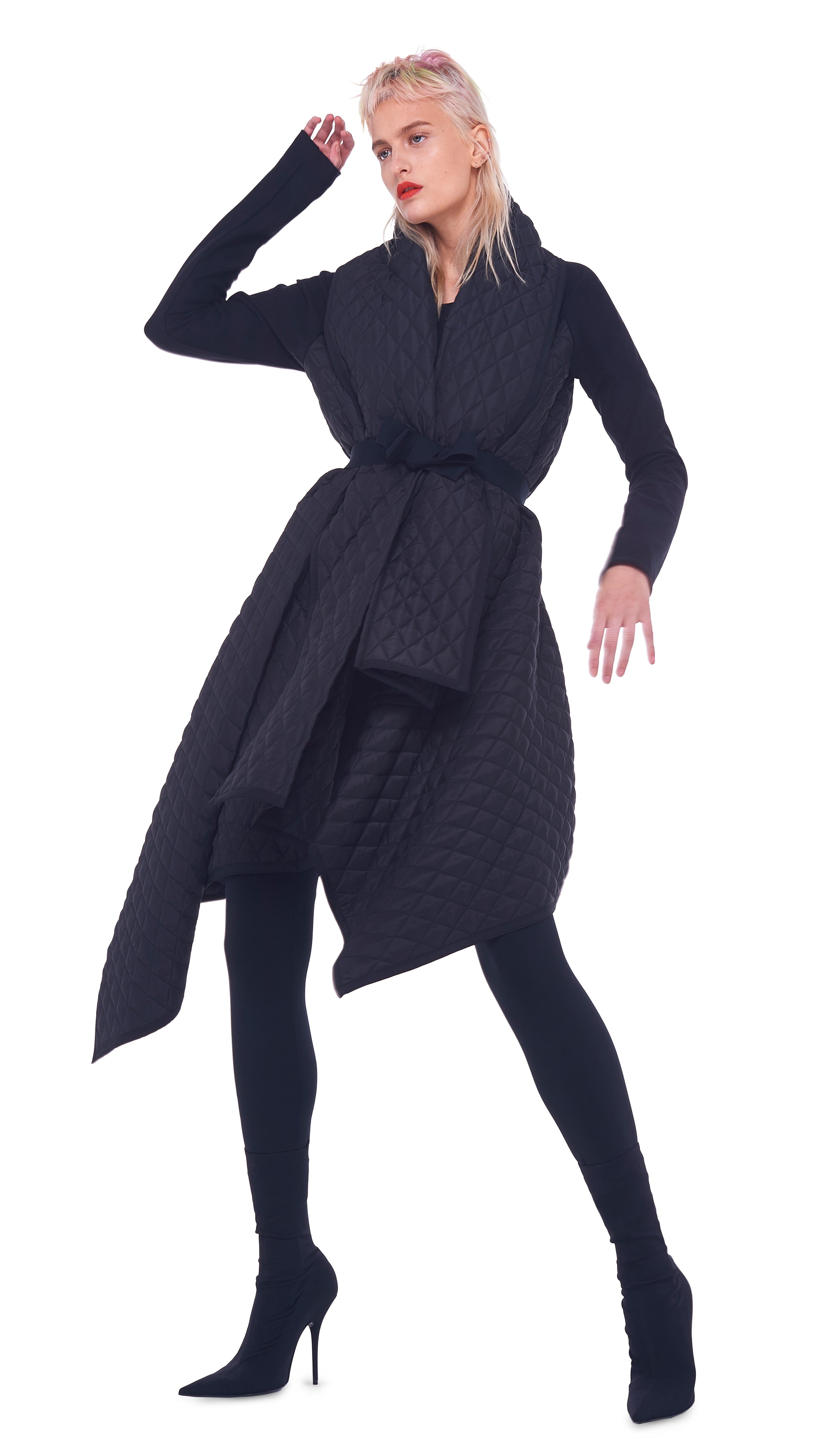 QUILTED BLANKET COAT sold by Norma Kamali product image thumbnail 5