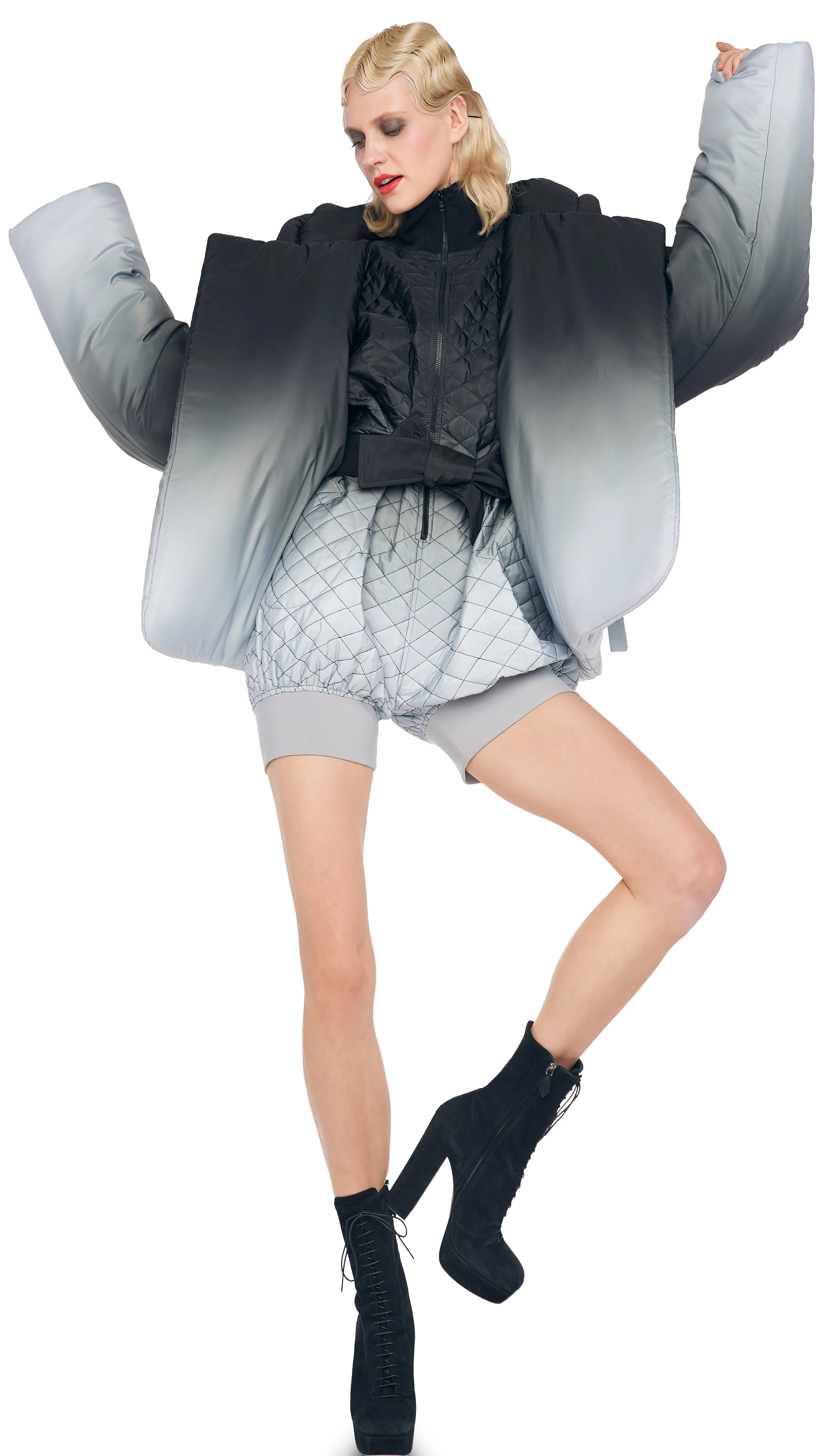 HOODED SLEEPING BAG JACKET sold by Norma Kamali product image thumbnail 5