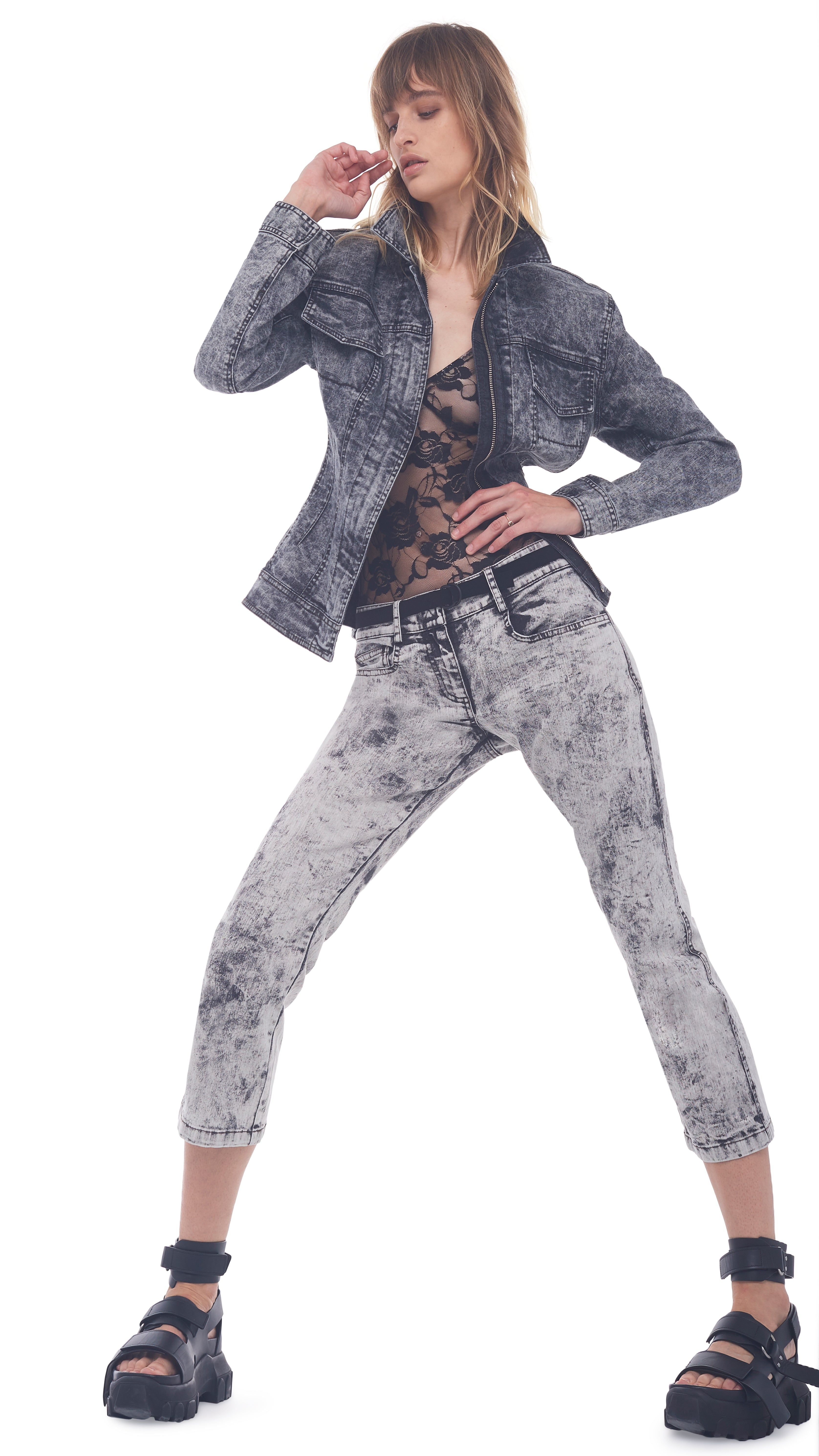 JEANS JACKET sold by Norma Kamali product image thumbnail 10