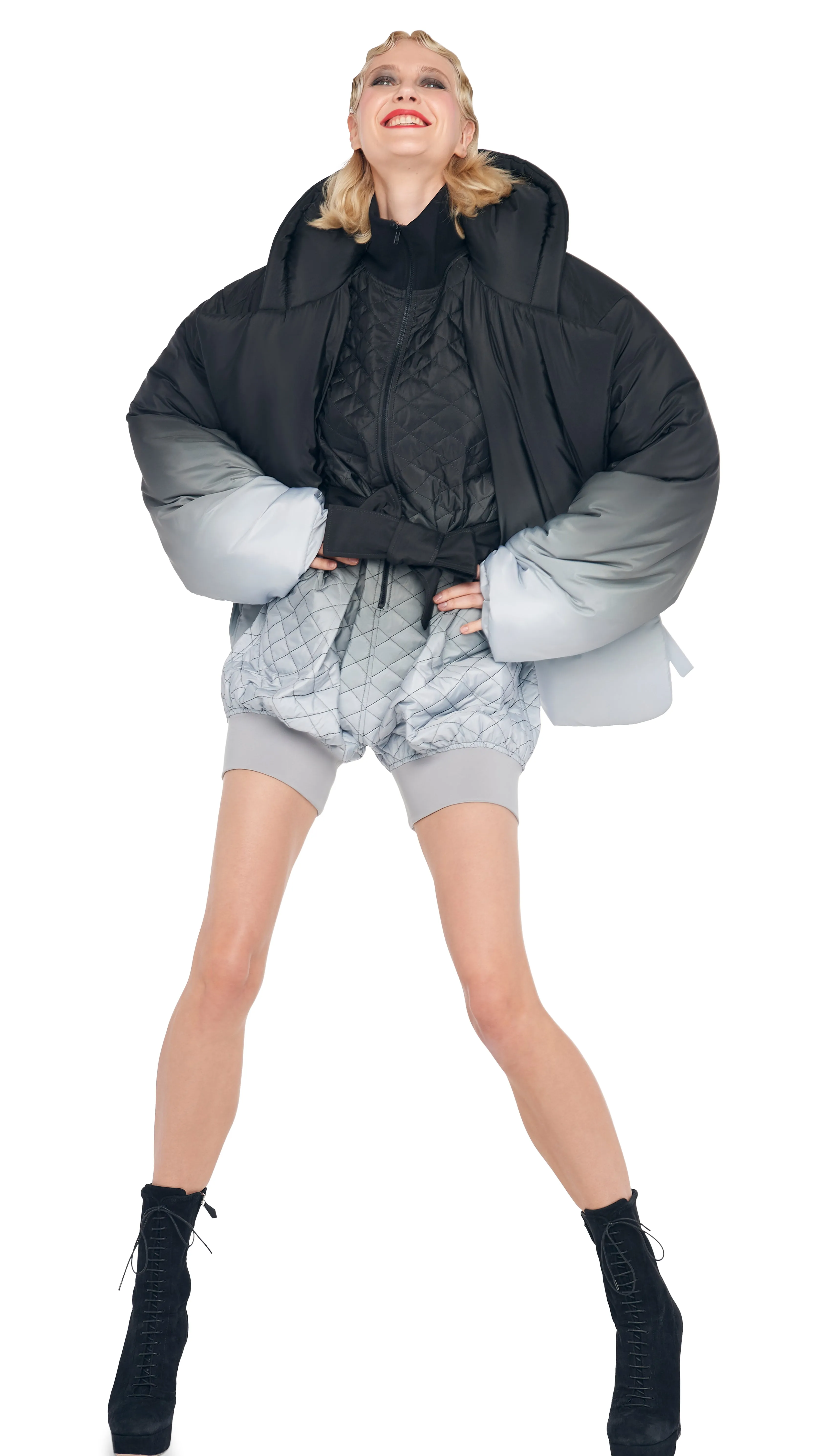 HOODED SLEEPING BAG JACKET sold by Norma Kamali product image thumbnail 4