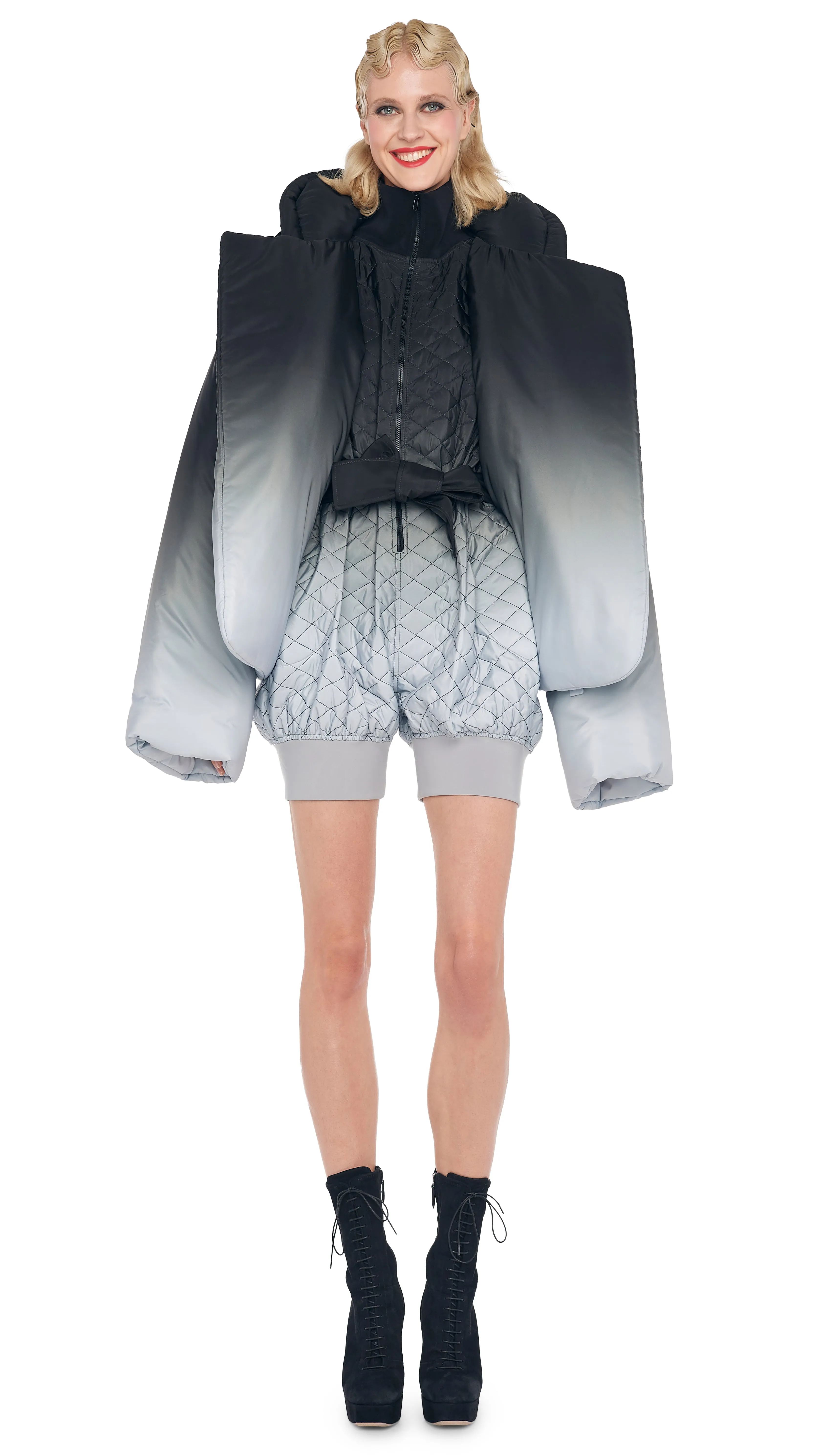 HOODED SLEEPING BAG JACKET sold by Norma Kamali