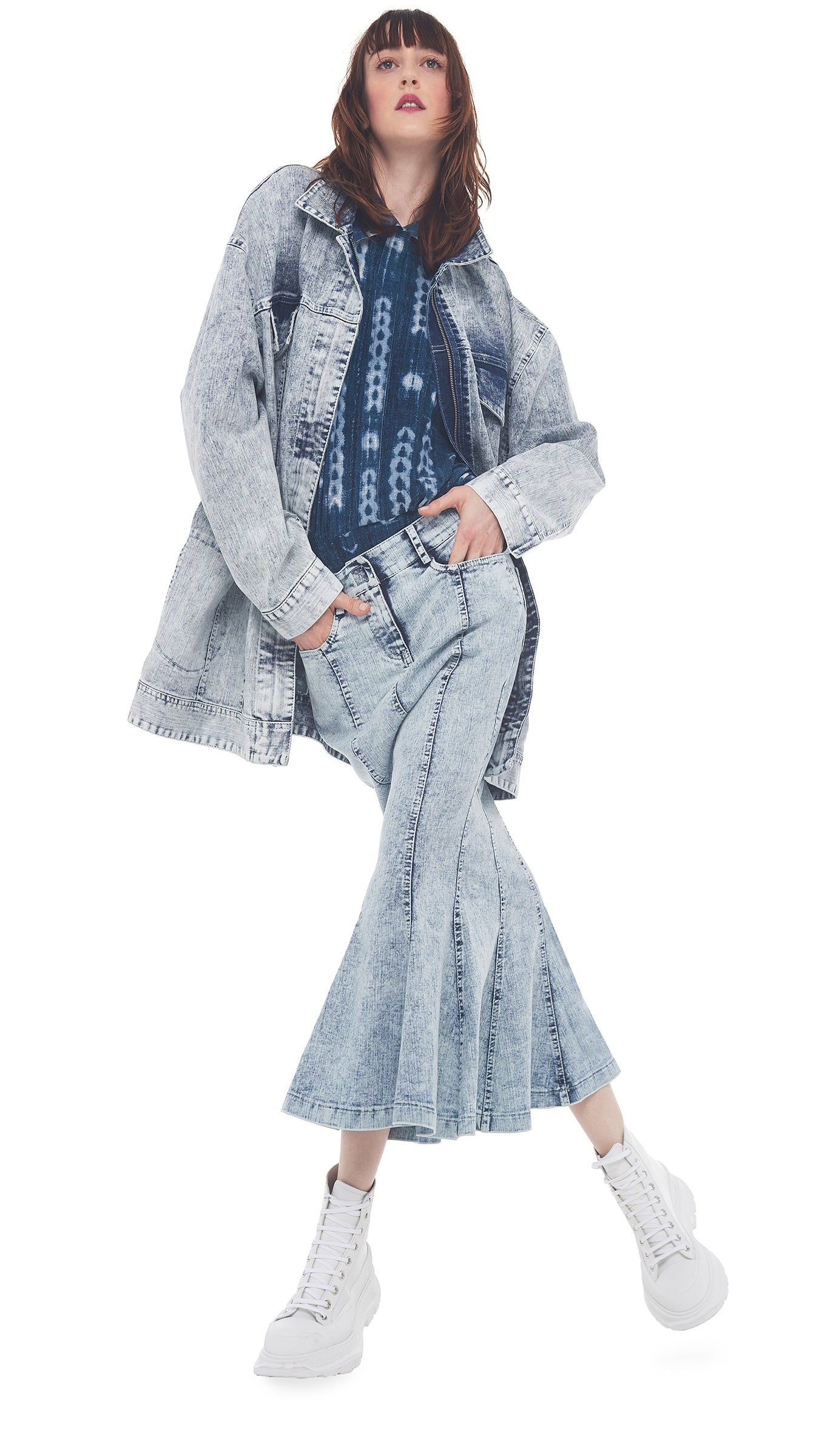 OVERSIZED JEANS JACKET sold by Norma Kamali product image thumbnail 5