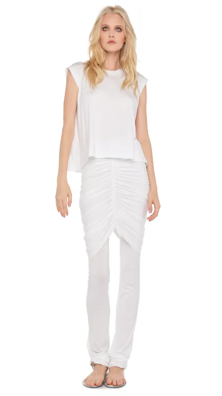 SLEEVELESS BF CROPPED CREWNECK TOP sold by Norma Kamali