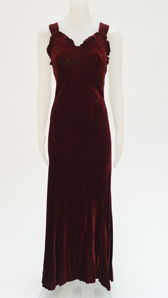 VELVET DRESS sold by Norma Kamali
