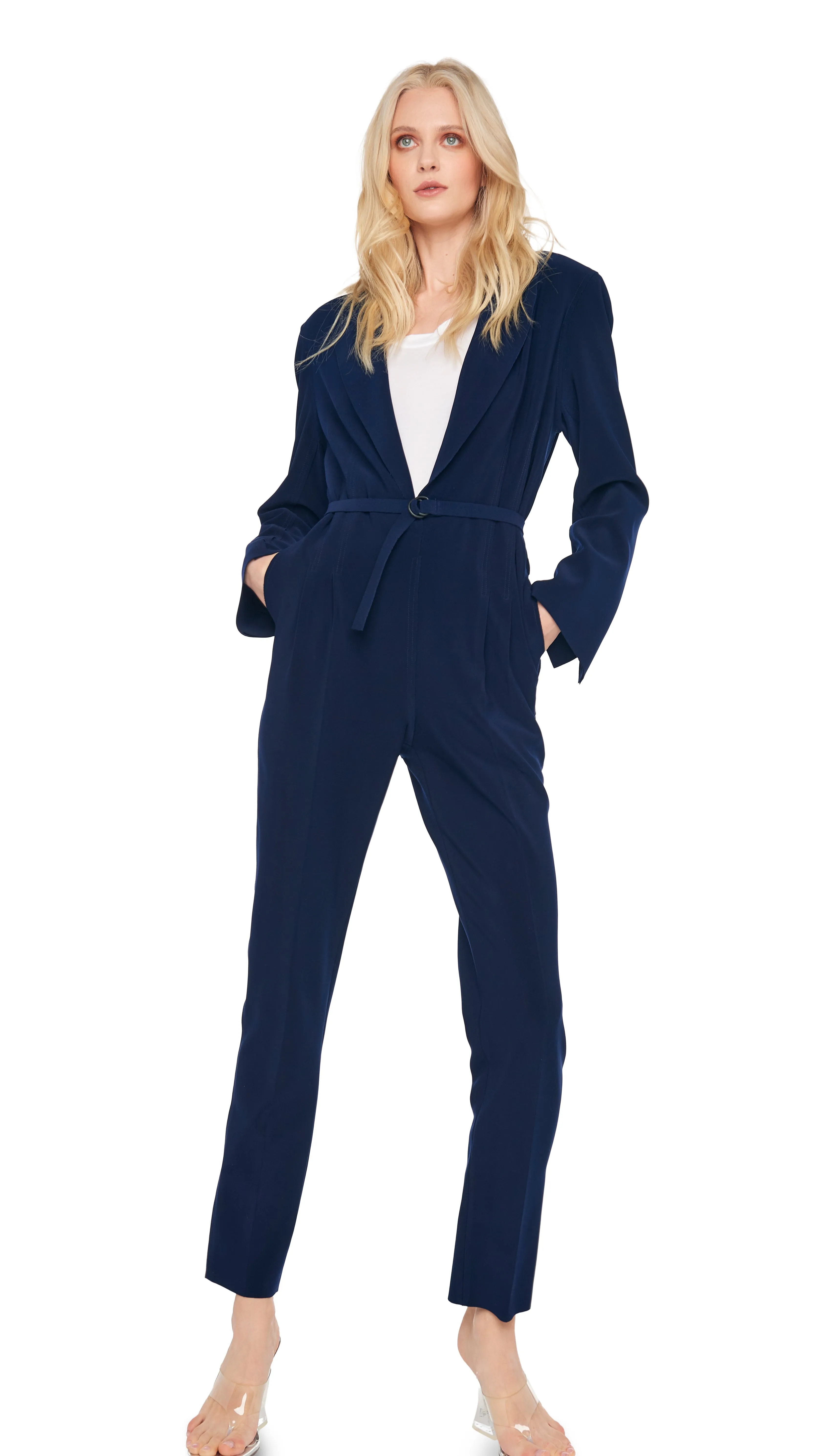 EASY FIT SB TAPERED LEG JUMPSUIT sold by Norma Kamali product image thumbnail 5