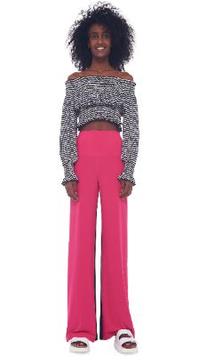 CROPPED PEASANT TOP made by Norma Kamali