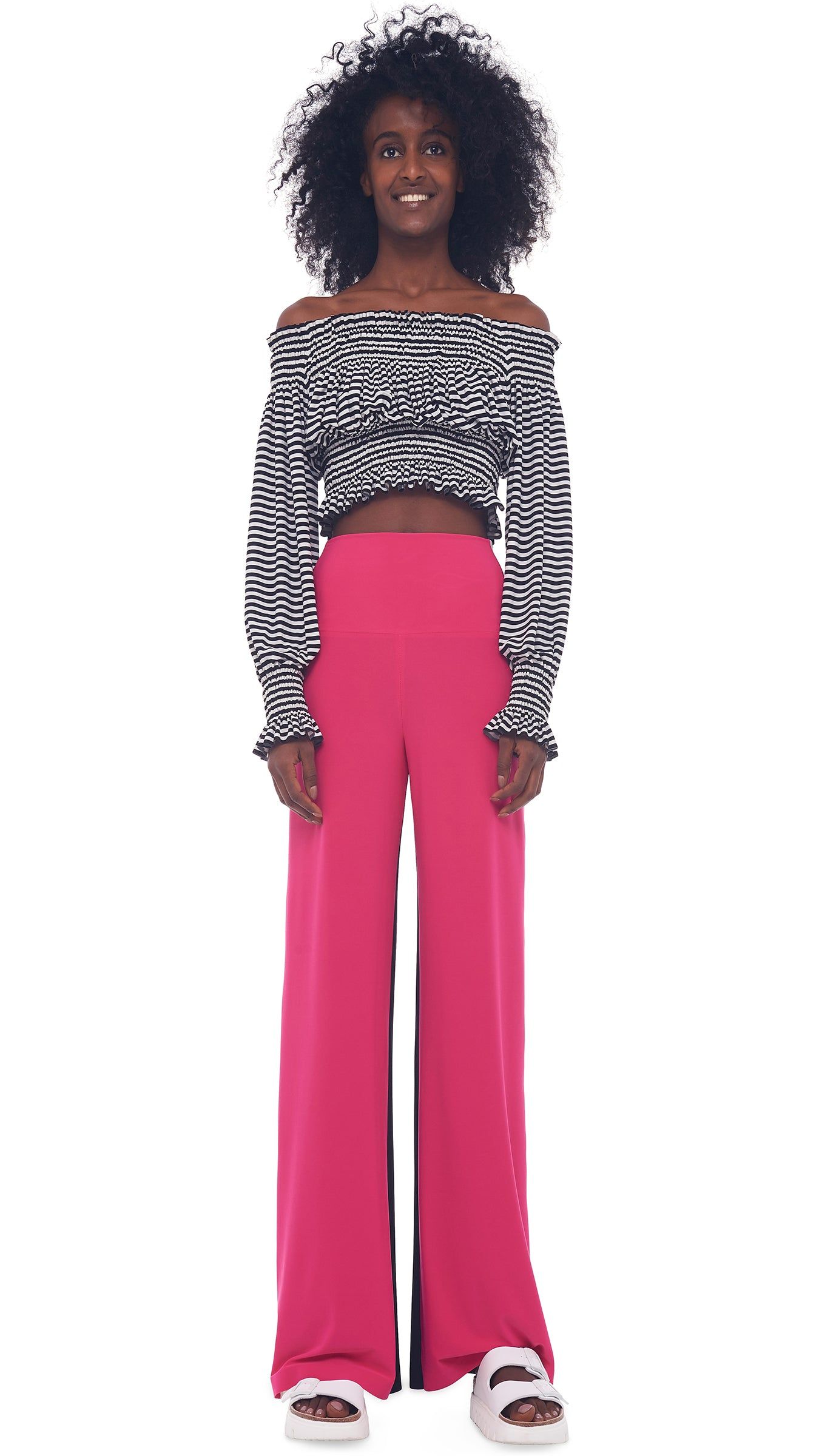 CROPPED PEASANT TOP sold by Norma Kamali