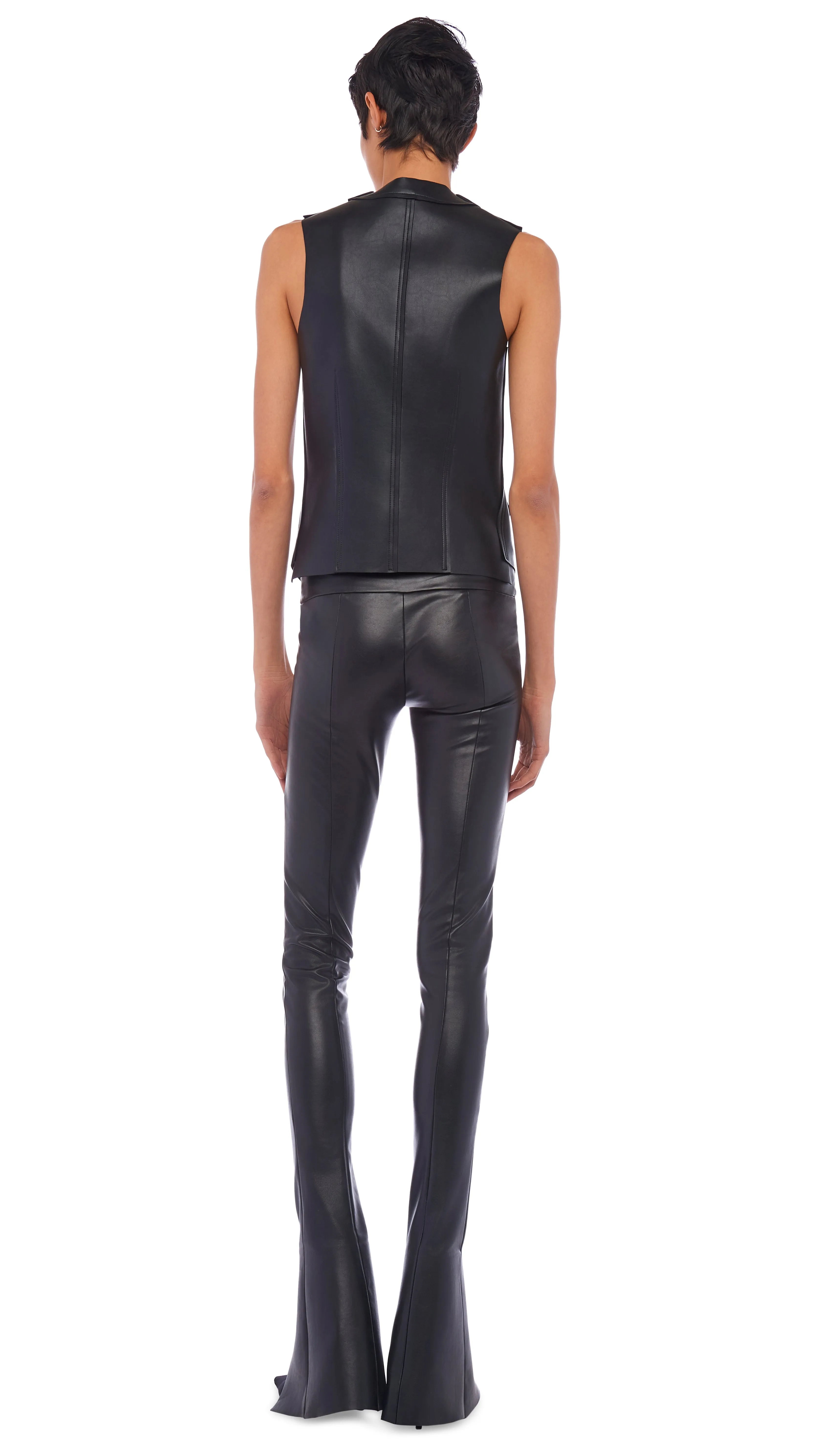 VEST WITH LAPEL sold by Norma Kamali product image thumbnail 3