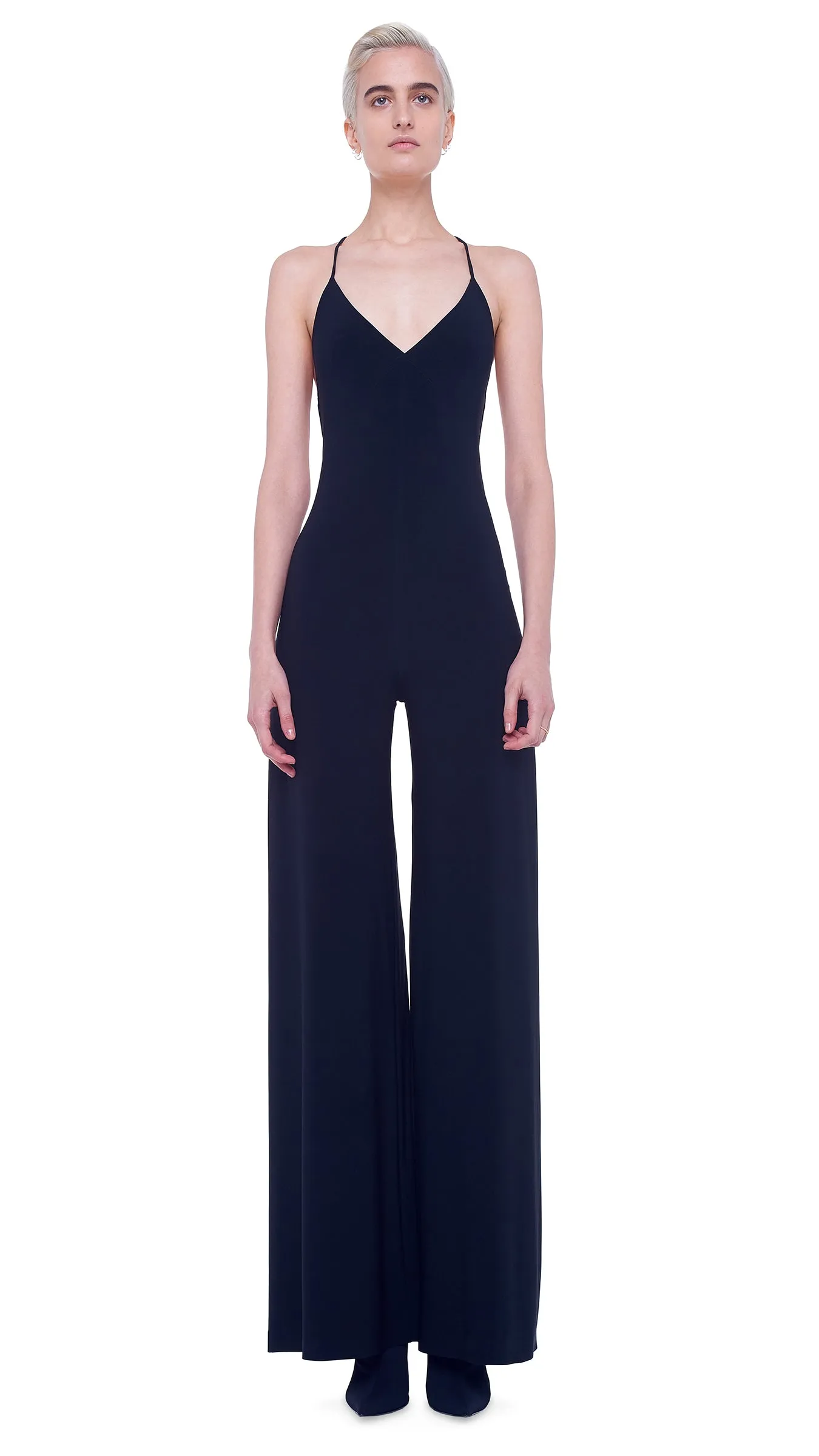 LOW BACK SLIP JUMPSUIT sold by Norma Kamali