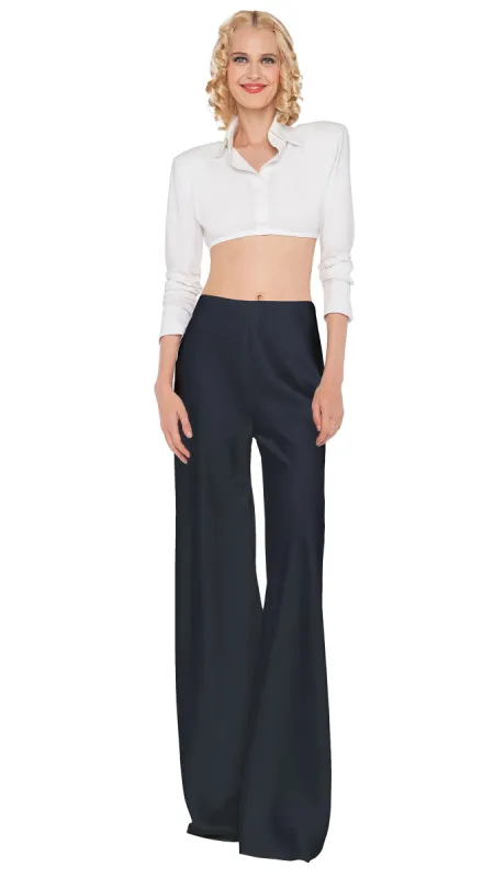 CROPPED NK SHIRT W/ SHOULDER PADS made by Sweats