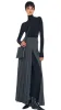 PLEATED LONG SKIRT WITH SLIT sold by Norma Kamali