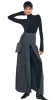 PLEATED LONG SKIRT WITH SLIT sold by Norma Kamali