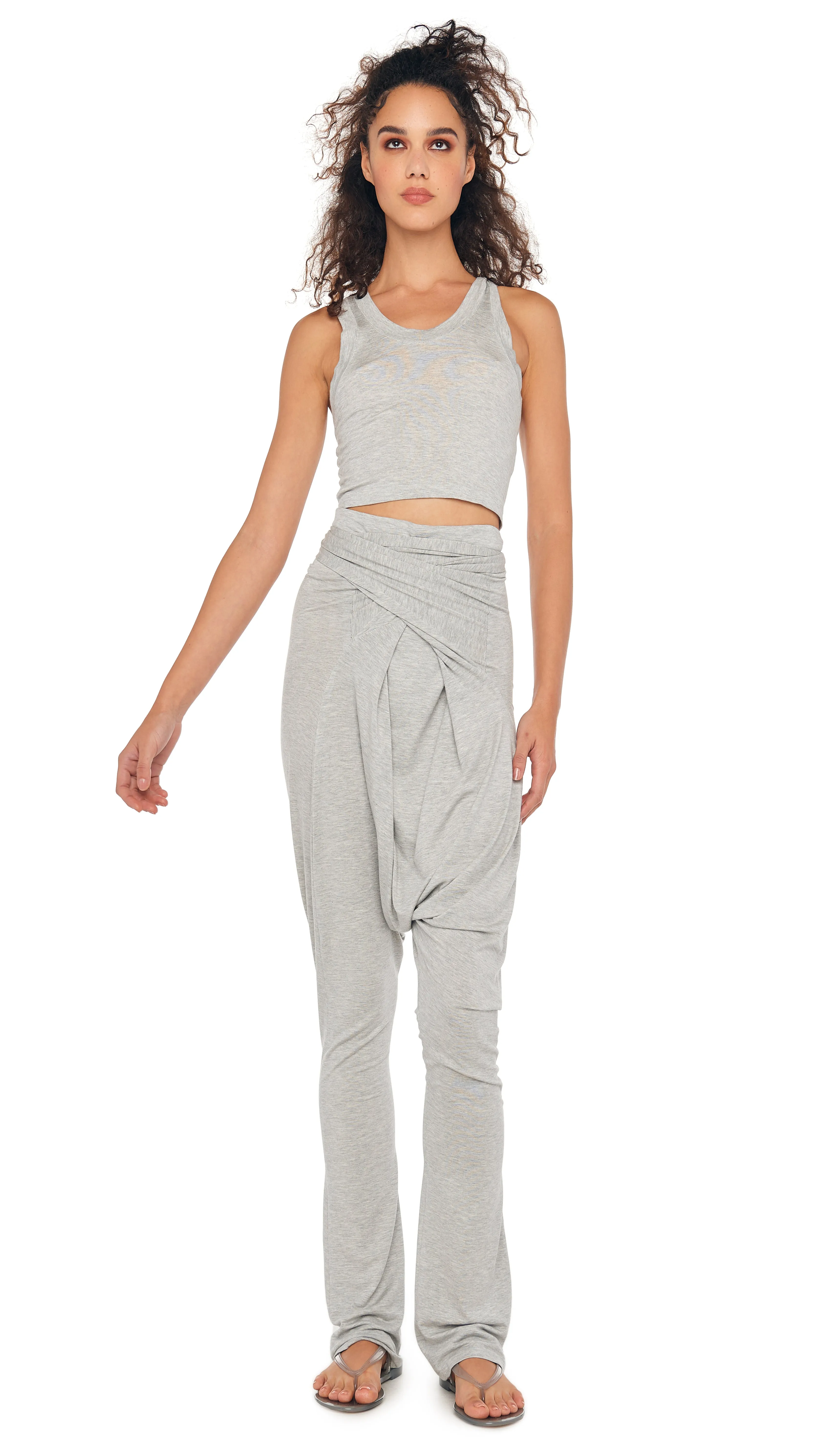 CROPPED RACER TEE sold by Norma Kamali