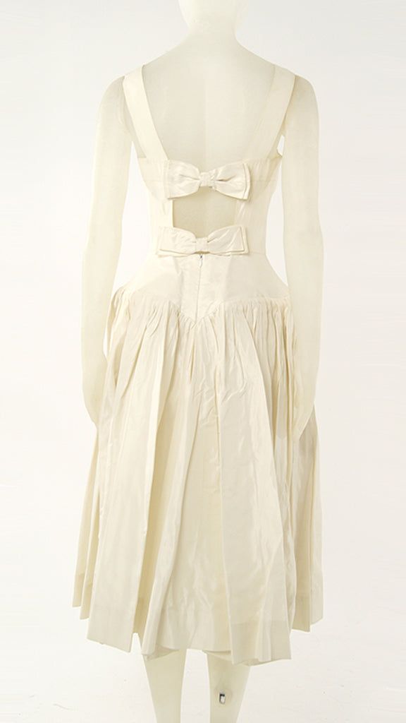 BOW BACK FLARED DRESS sold by Norma Kamali product image thumbnail 2