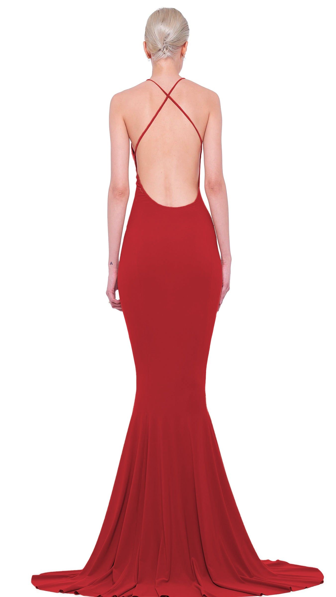 LOW BACK FISHTAIL GOWN sold by Norma Kamali product image thumbnail 3