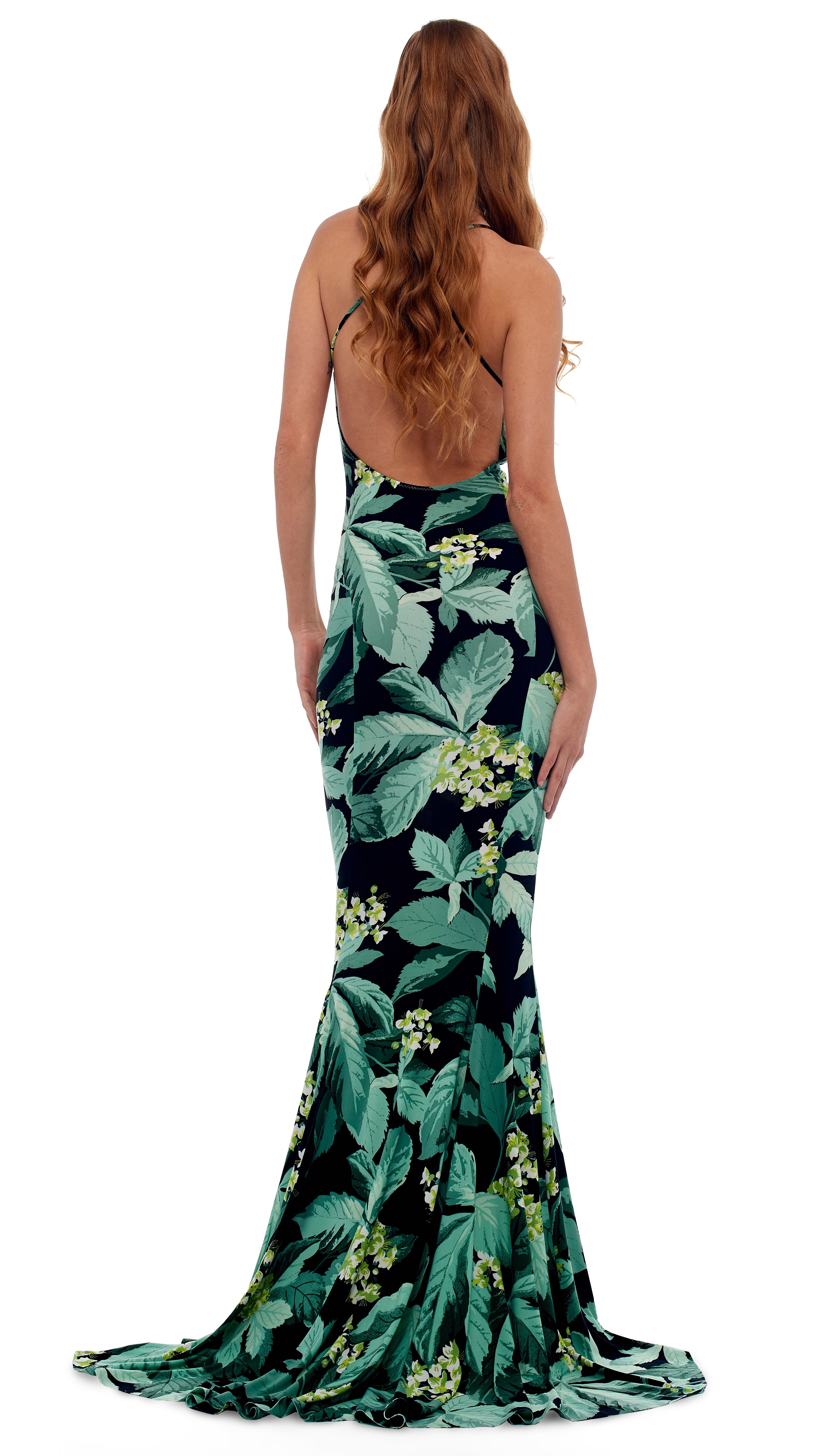 LOW BACK FISHTAIL GOWN sold by Norma Kamali product image thumbnail 3