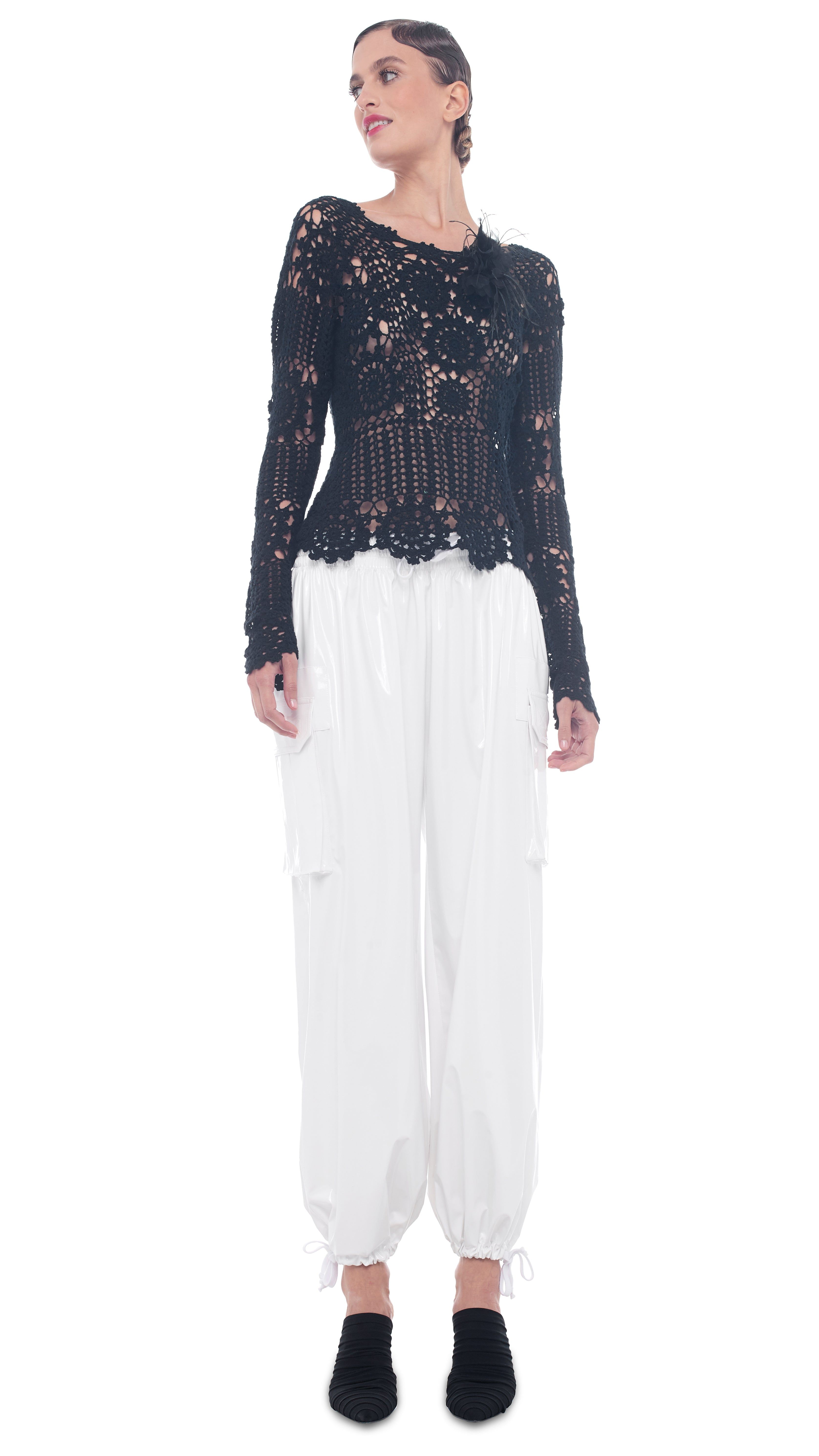 CROCHET TOP sold by Norma Kamali