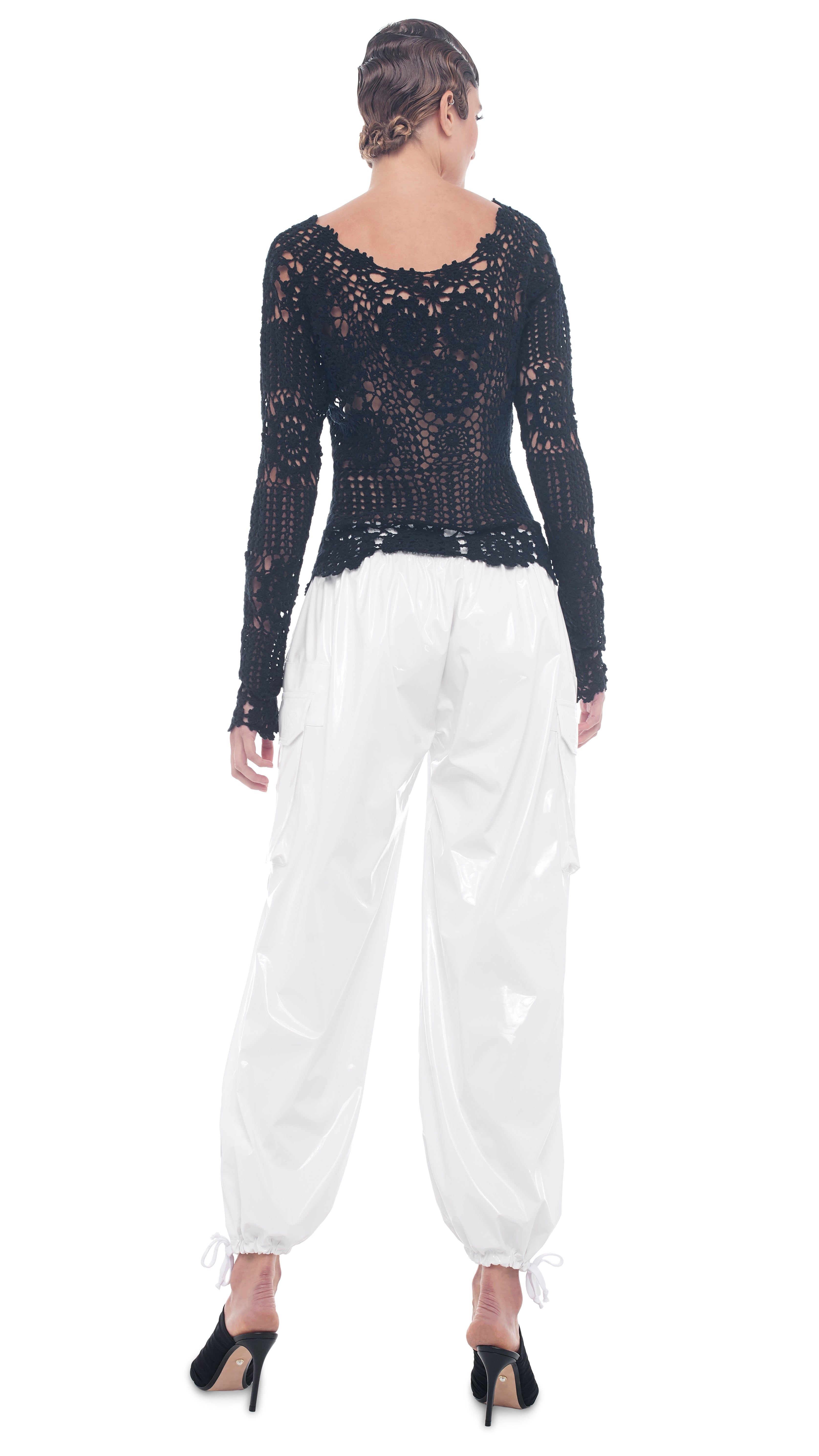 CROCHET TOP sold by Norma Kamali product image thumbnail 3