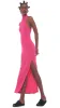 HALTER TURTLE SIDE SLIT GOWN sold by Norma Kamali