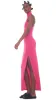HALTER TURTLE SIDE SLIT GOWN sold by Norma Kamali