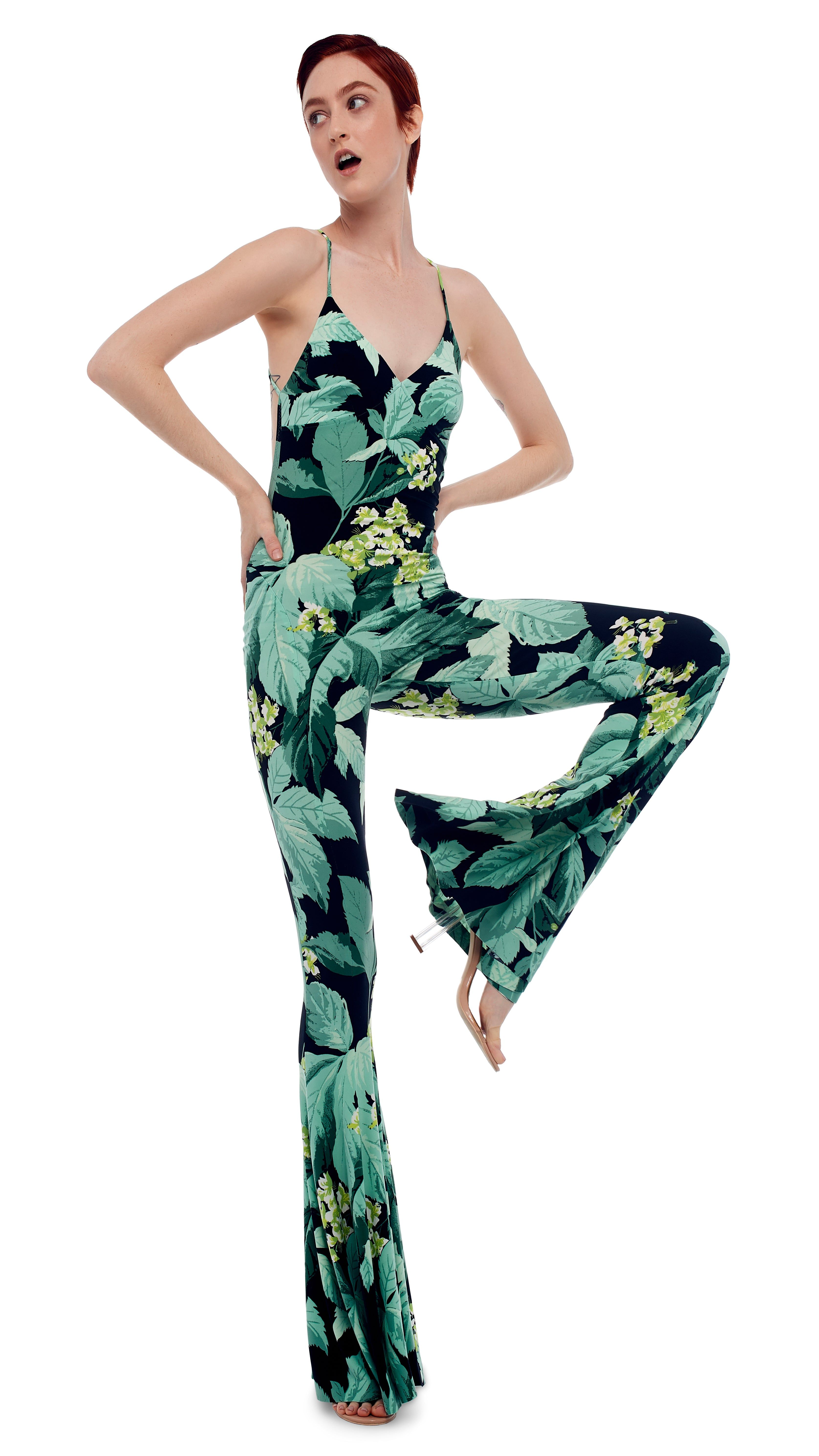 LOW BACK FISHTAIL JUMPSUIT sold by Norma Kamali product image thumbnail 5