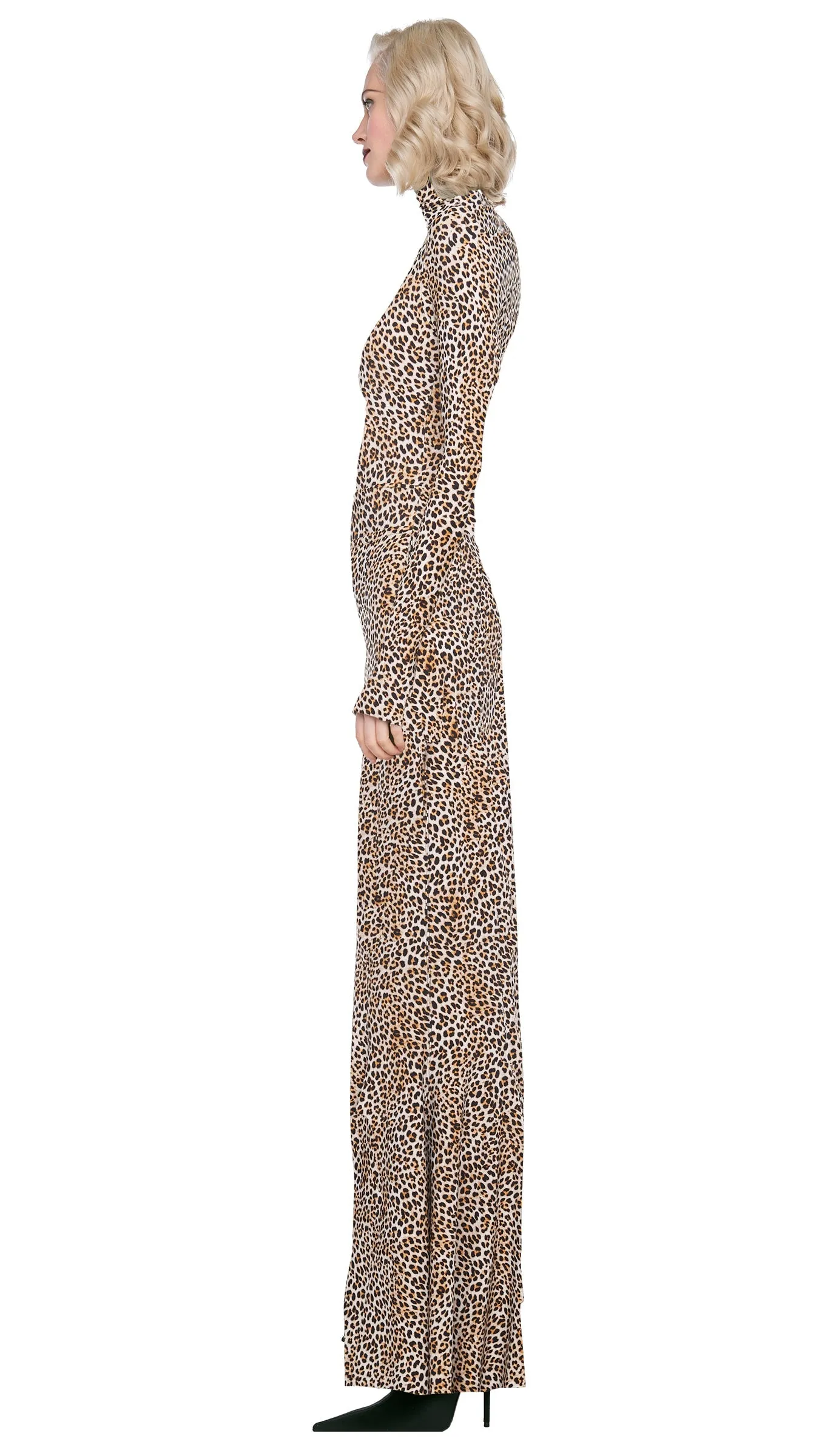 SLIM FIT LONG SLEEVE TURTLE TOP sold by Norma Kamali product image thumbnail 2