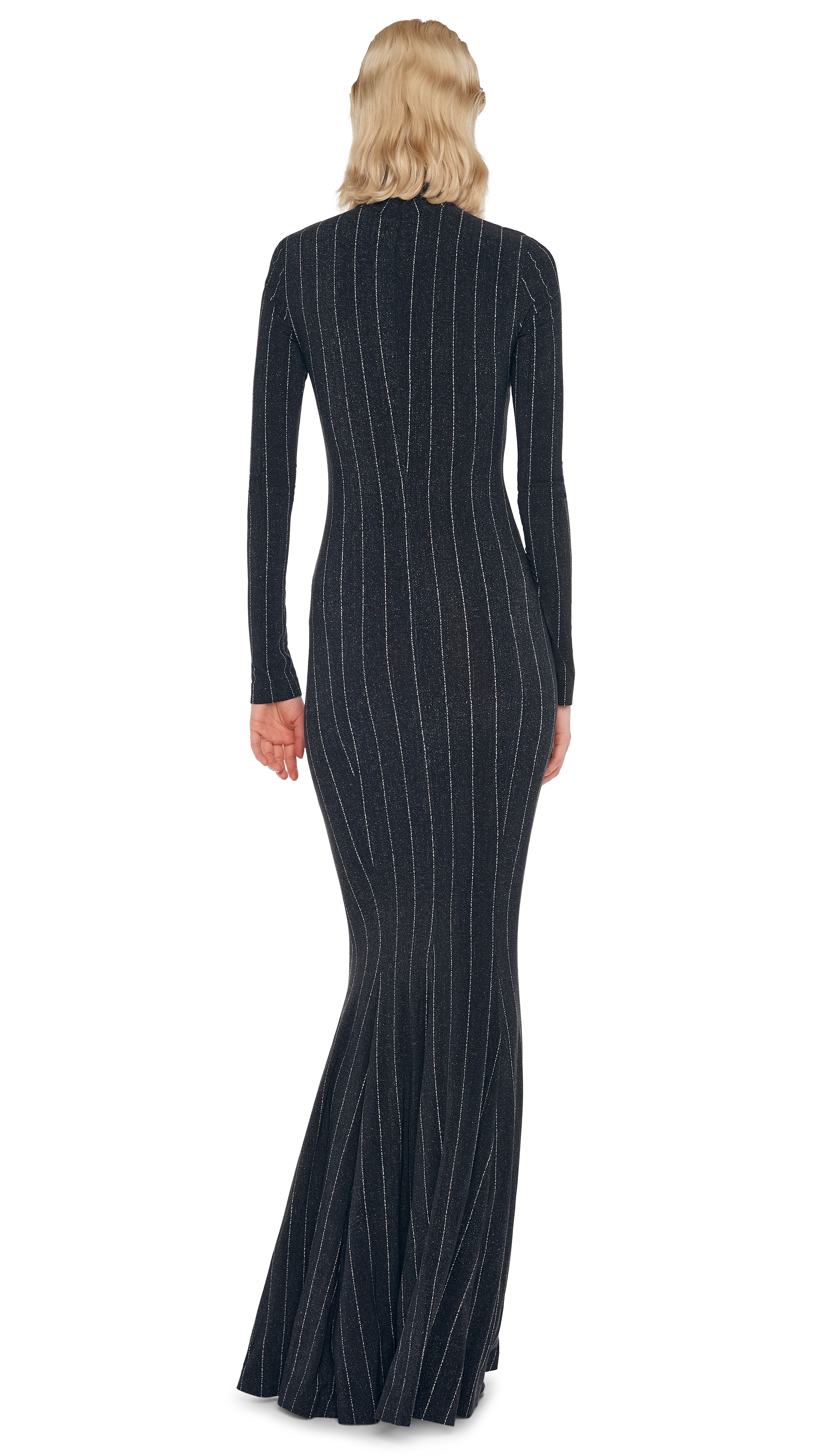 LONG SLEEVE TURTLE FISHTAIL GOWN sold by Norma Kamali product image thumbnail 3