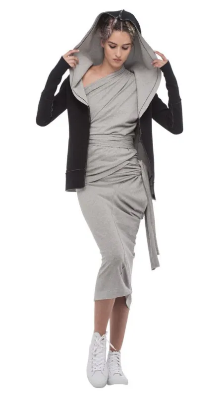 ZIP HOOD HOODIE BONDED sold by Norma Kamali