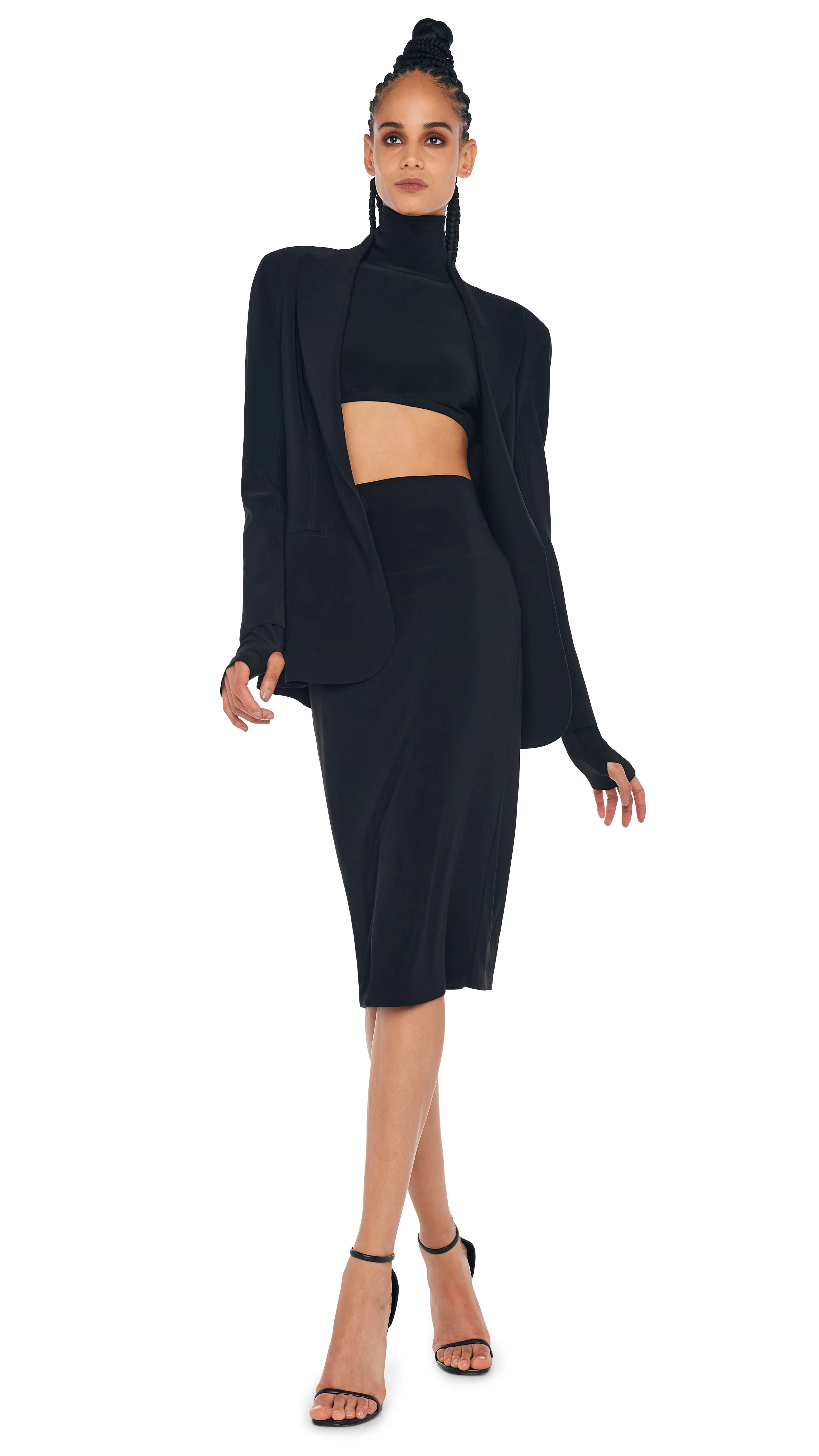 CLASSIC SINGLE BREASTED JACKET sold by Norma Kamali product image thumbnail 4