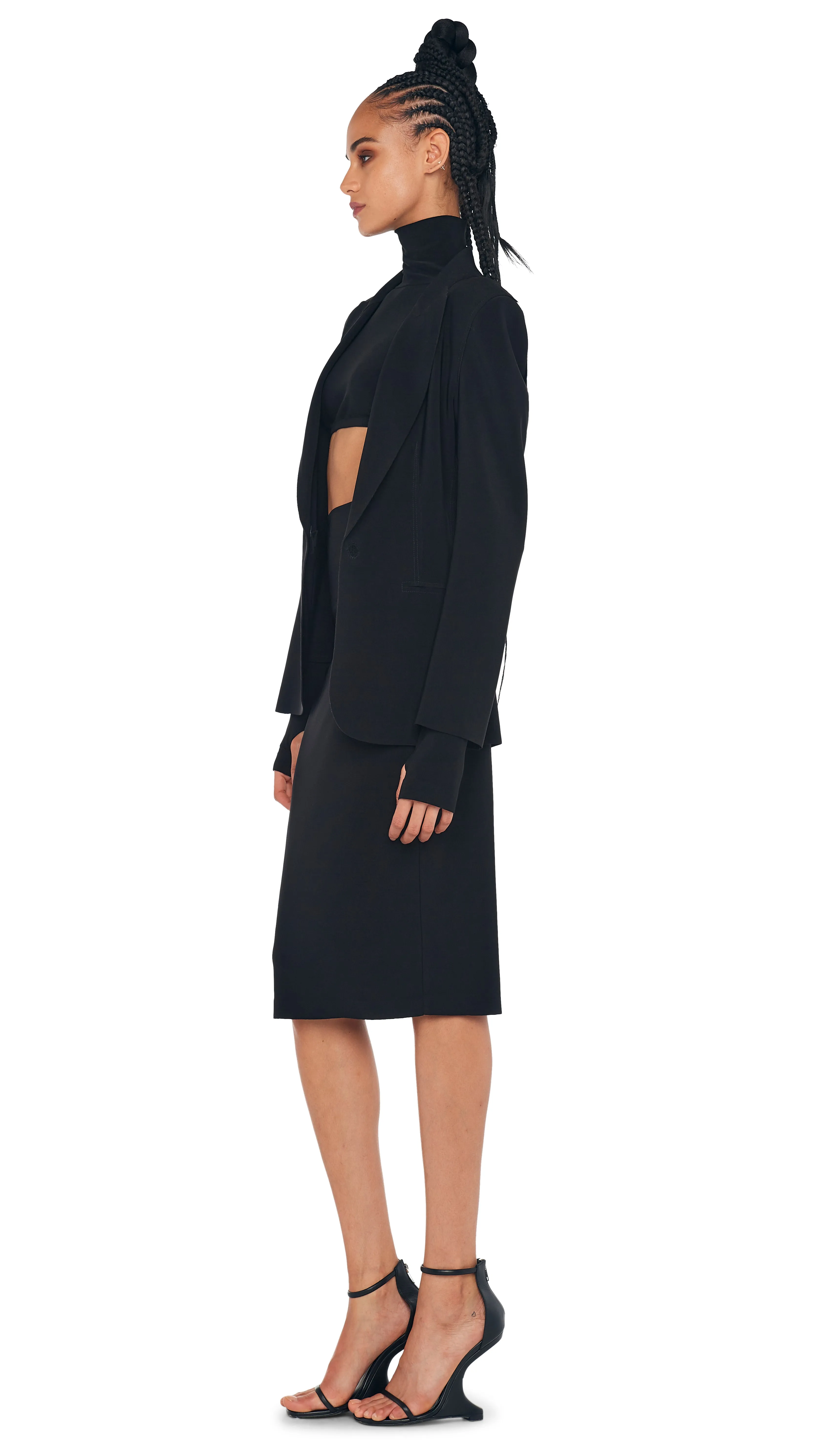 CLASSIC SINGLE BREASTED JACKET sold by Norma Kamali product image thumbnail 2